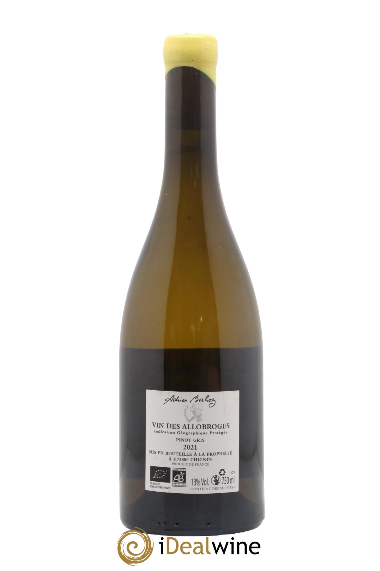 Vin des Allobroges Marcelle Adrien Berlioz 2021 - Lot de 1 bouteille - 1