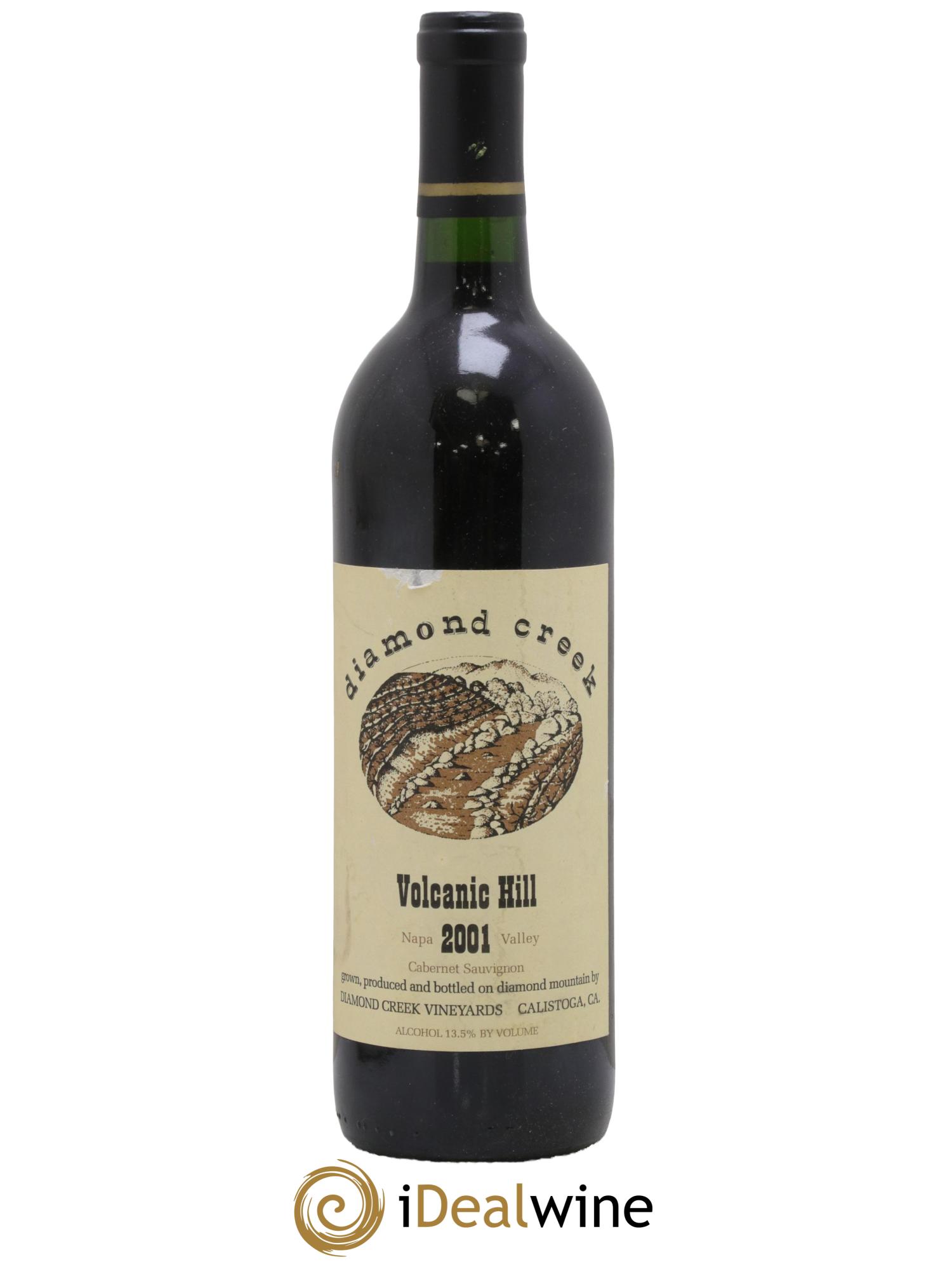 Napa Valley Volcanic Hill Diamond Creek Vineyard 2001 - Lot de 1 bouteille - 0