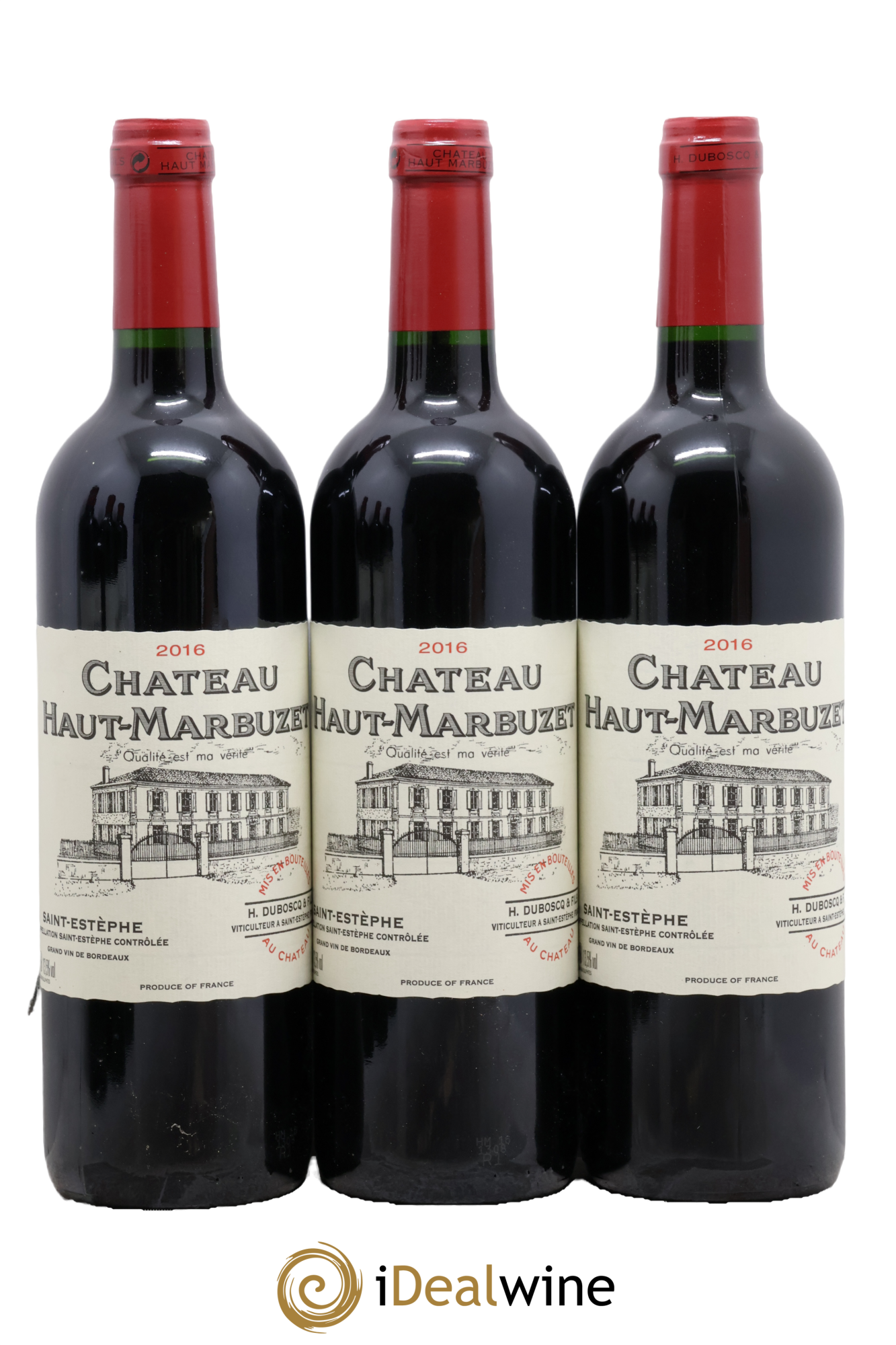 Château Haut Marbuzet 2016 - Lot de 3 bouteilles - 0