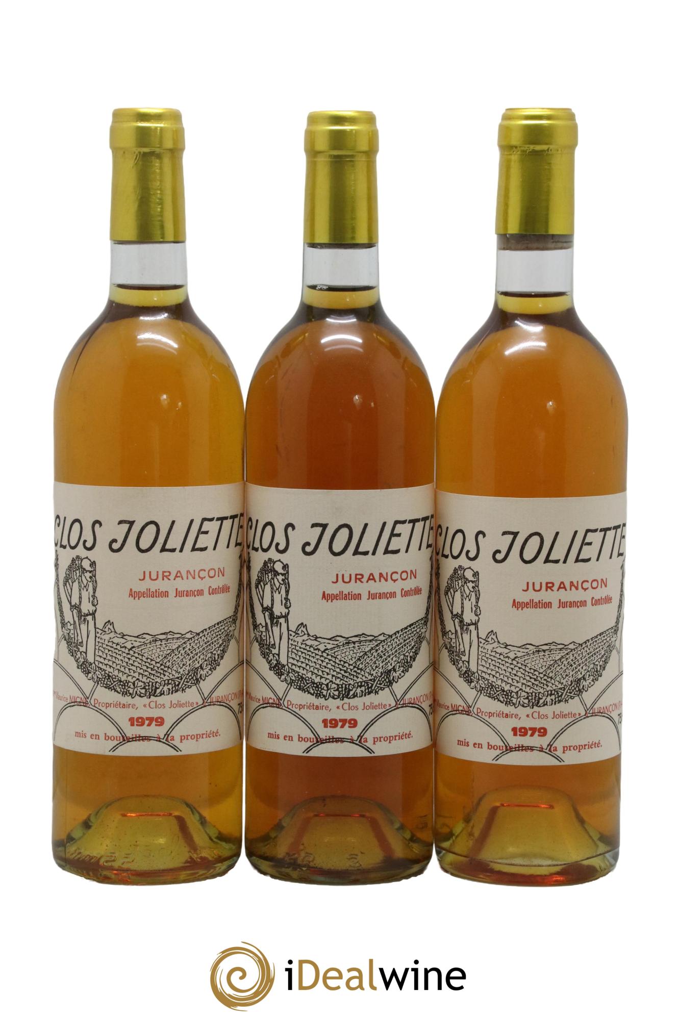 Jurançon Clos Joliette 1979 - Lotto di 3 bottiglie - 0