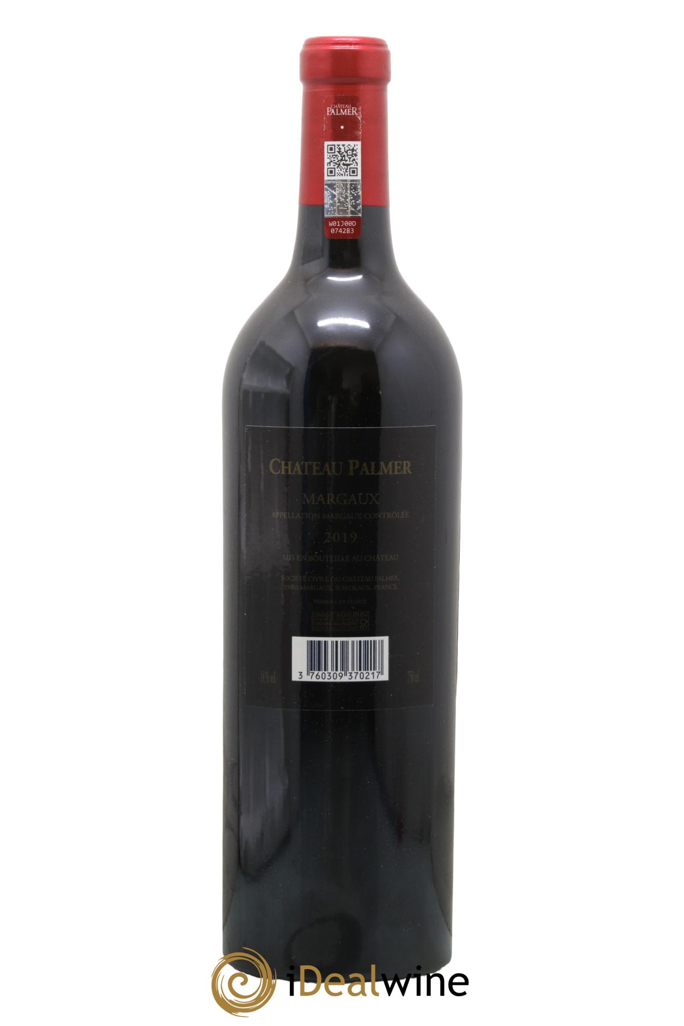 Château Palmer 3ème Grand Cru Classé 2019 - Lot de 1 bouteille - 1
