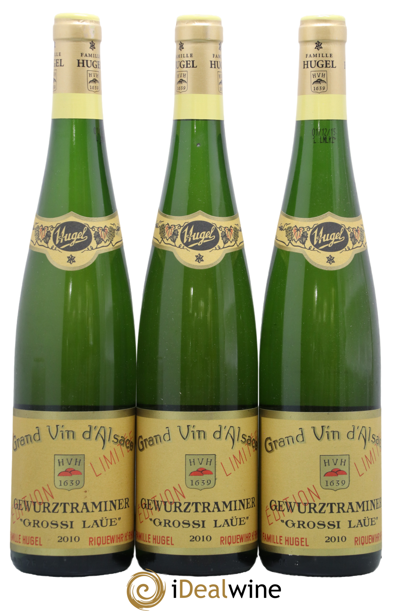 Gewurztraminer Grossi Laüe Hugel (Domaine) 2010 - Lot de 3 bouteilles - 0
