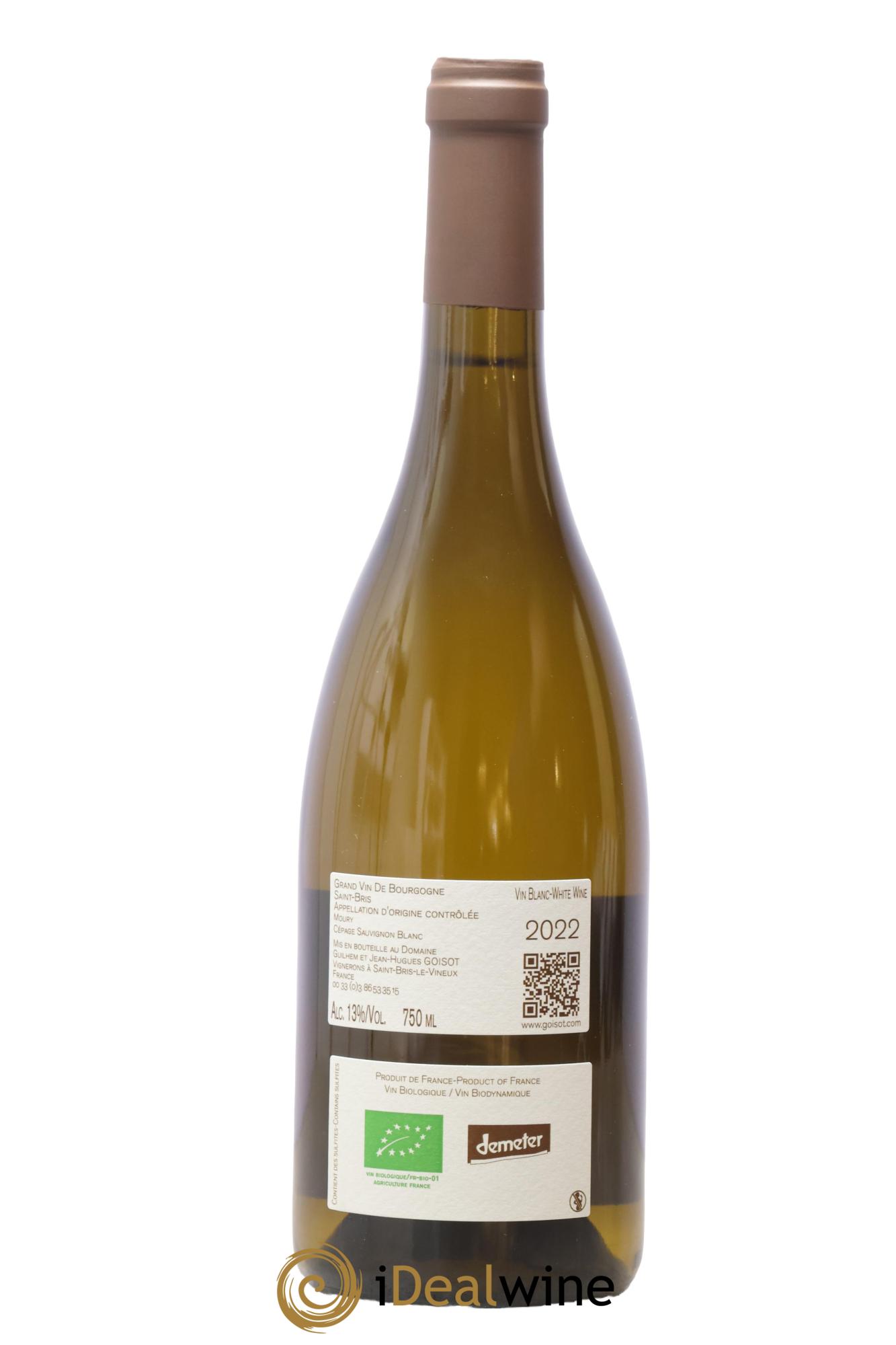 Saint-Bris Moury Goisot 2022 - Lotto di 1 bottiglia - 1