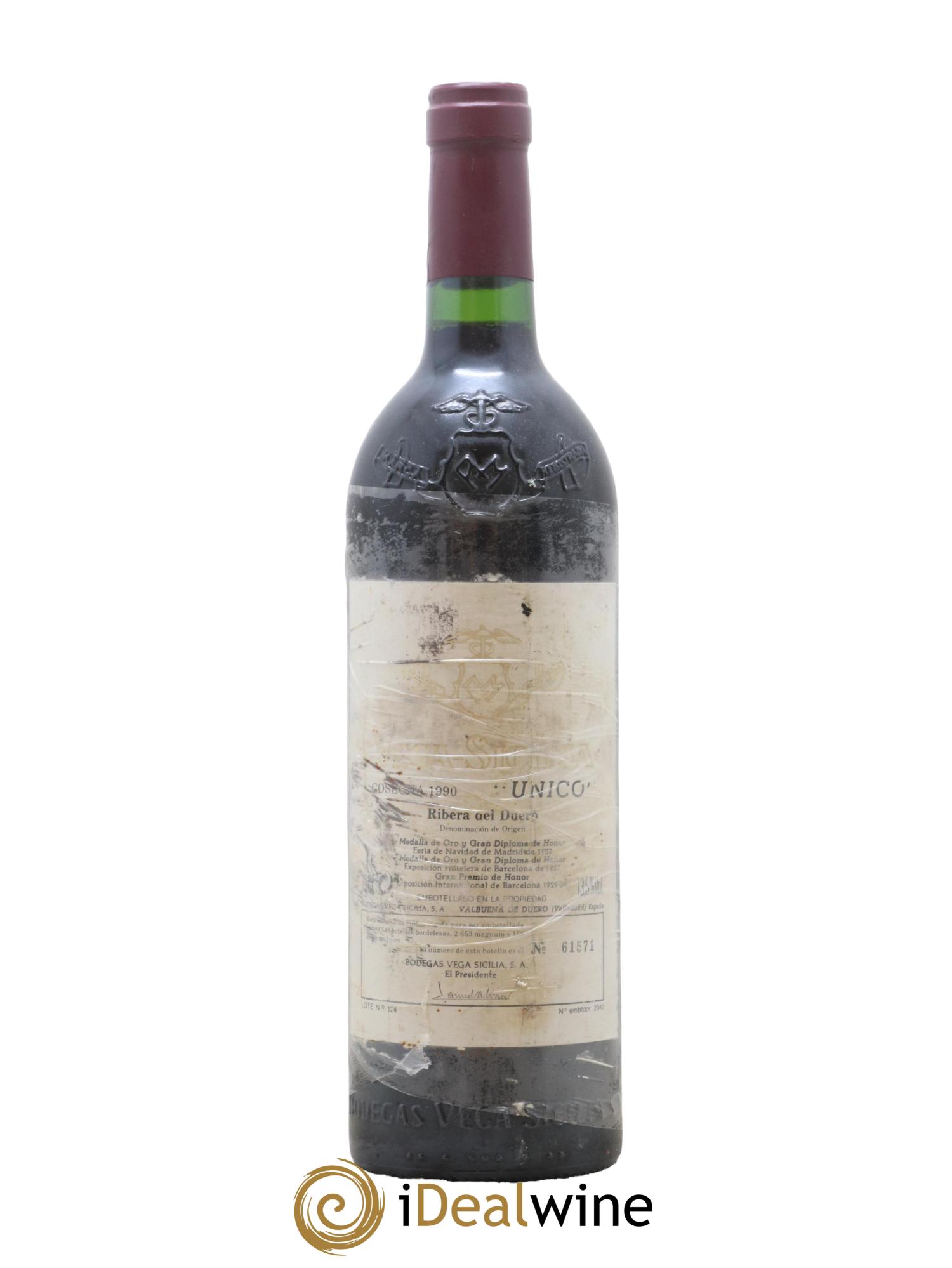 Ribera Del Duero DO Vega Sicilia Unico Famille Alvarez 1990 - Lot de 1 bouteille - 0
