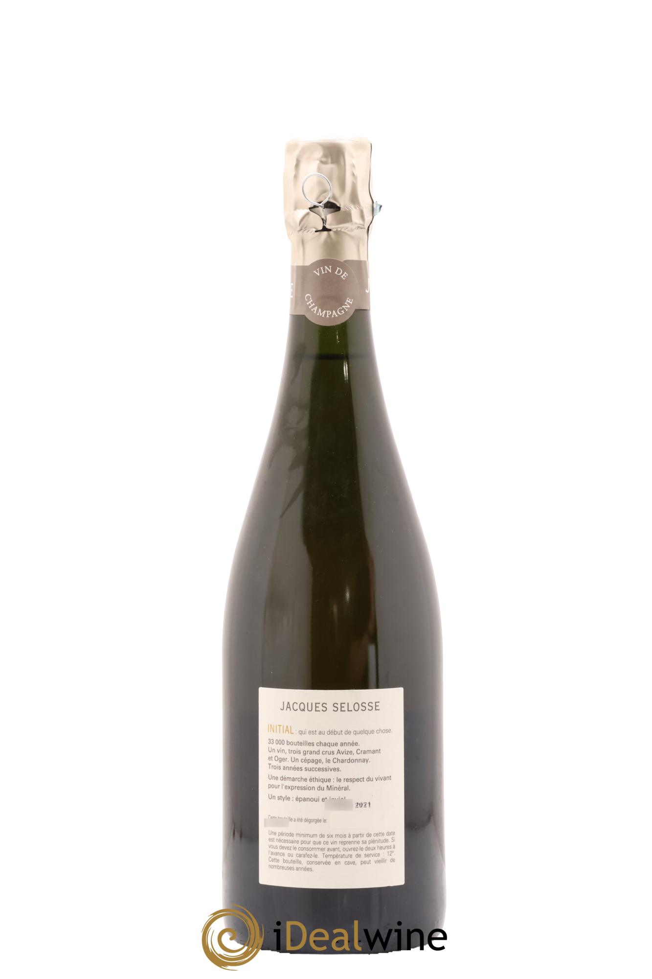 Initial Brut Jacques Selosse 2021 - Lot de 1 bouteille - 1