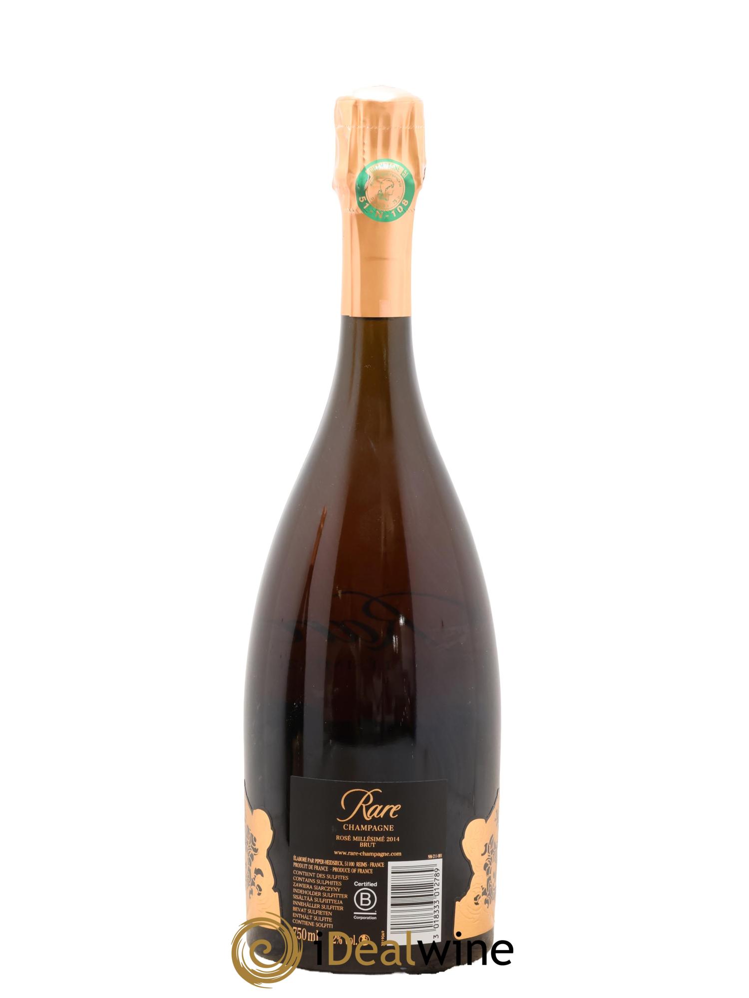Rare Piper Heidsieck 2014 - Lot de 1 bouteille - 2