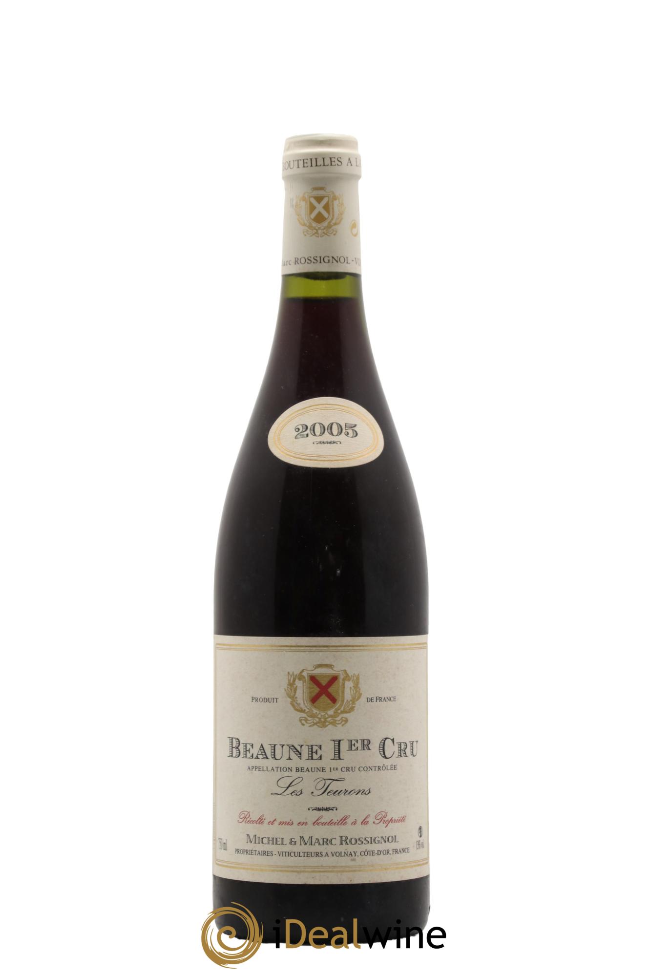 Beaune 1er Cru Les Teurons Michel et Marc Rossignol 2005 - Lot de 1 bouteille - 0