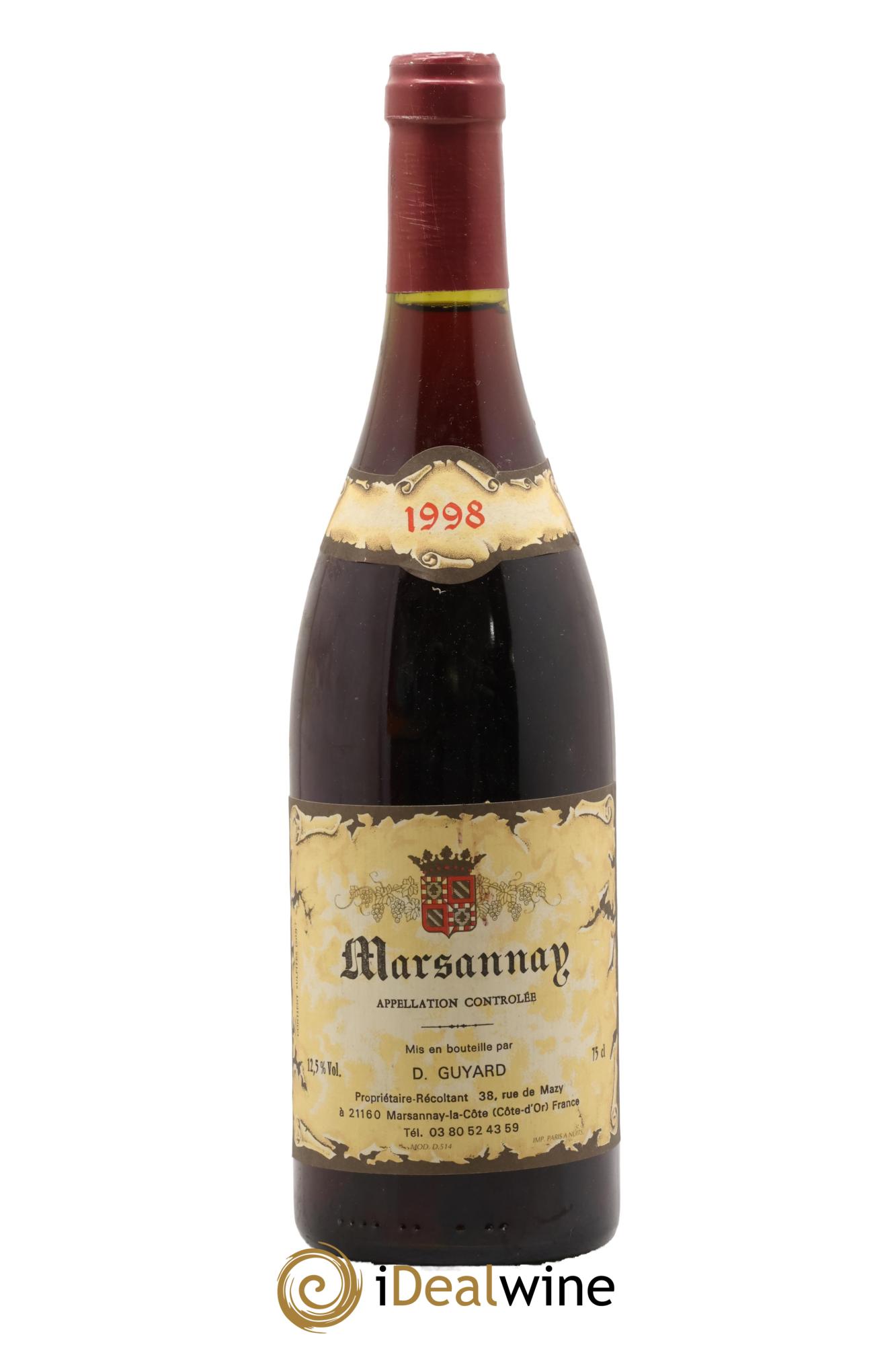 Marsannay Domaine Guyard 1998 - Lotto di 1 bottiglia - 0