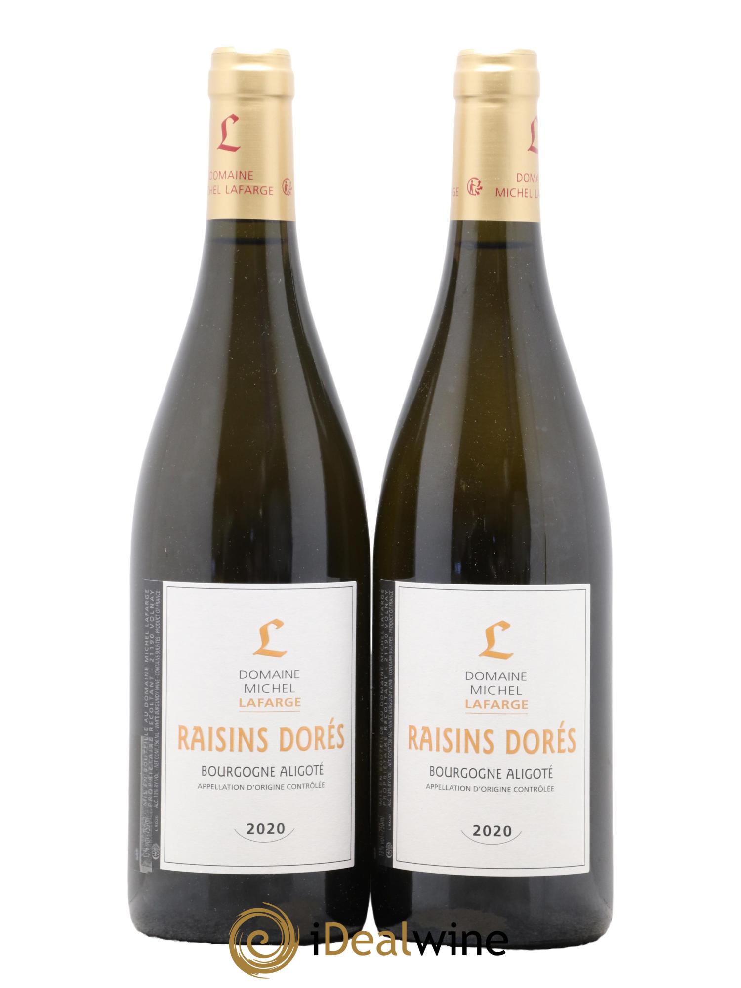 Bourgogne Aligoté Raisins Dorés Lafarge (Domaine) 2020 - Lot de 2 bouteilles - 0