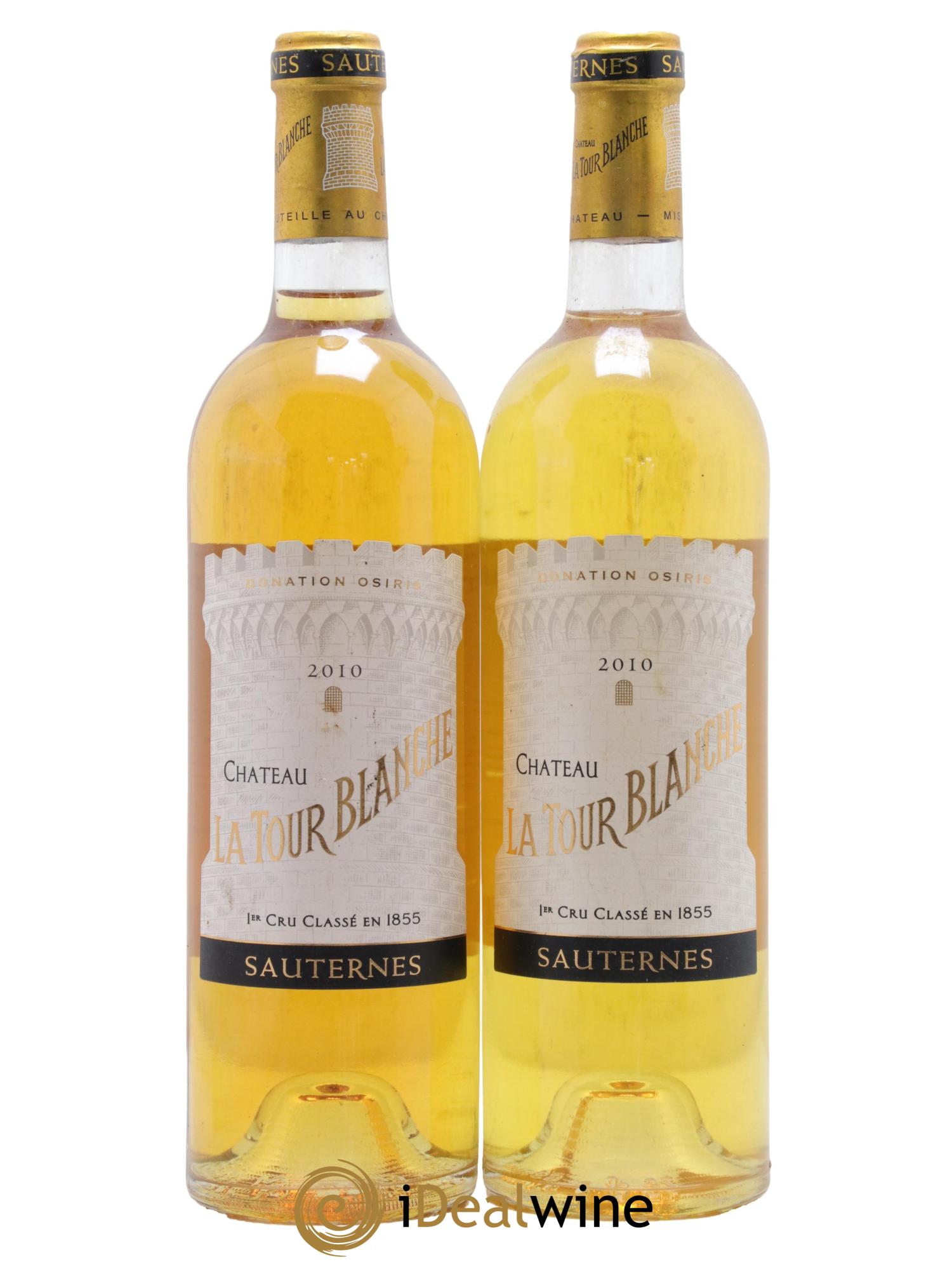 Château la Tour Blanche 1er Grand Cru Classé 2010 - Lot of 2 bottles - 0