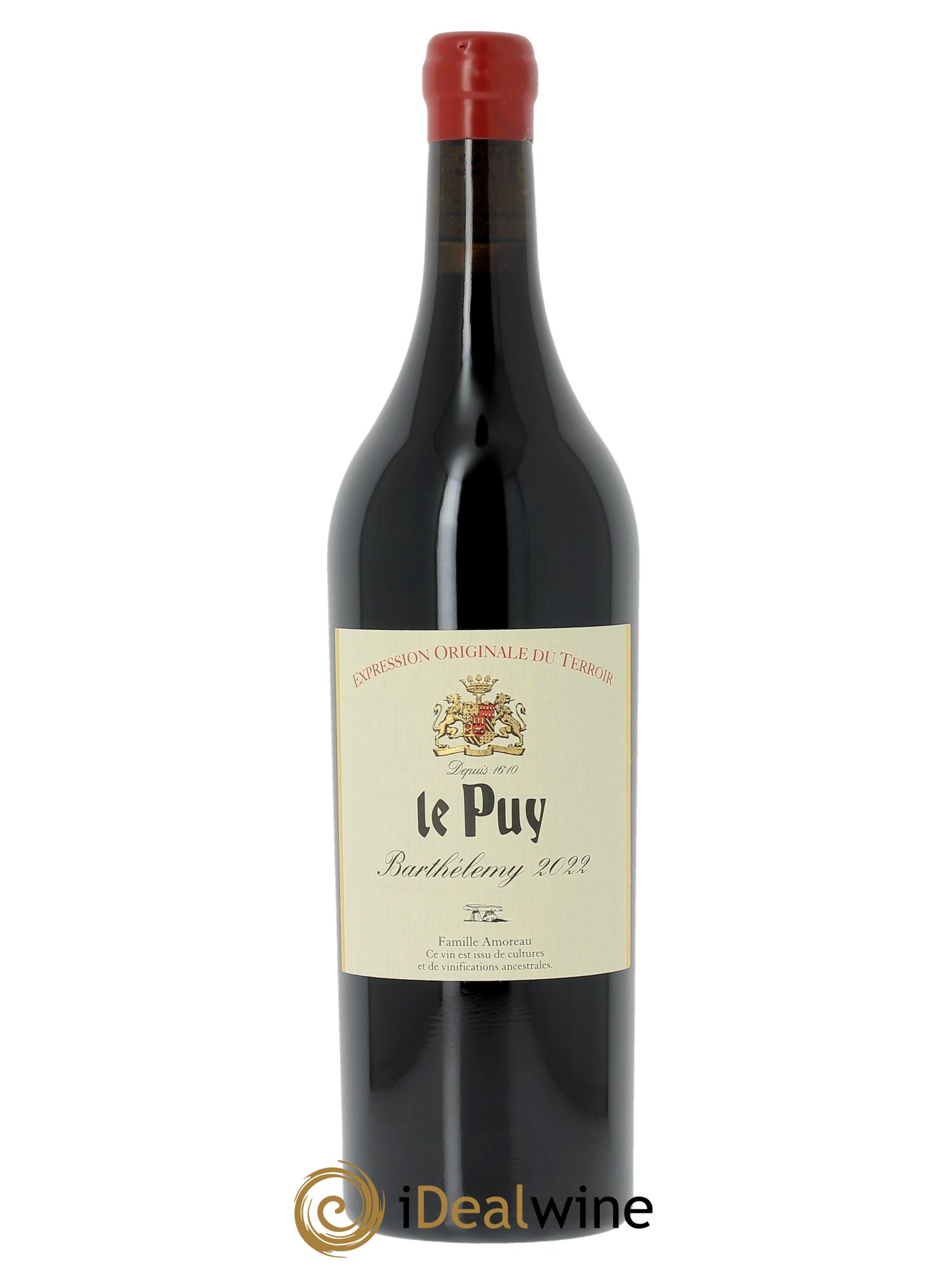Le Puy - Cuvée Barthélemy  2022 - Lot de 1 bouteille - 0