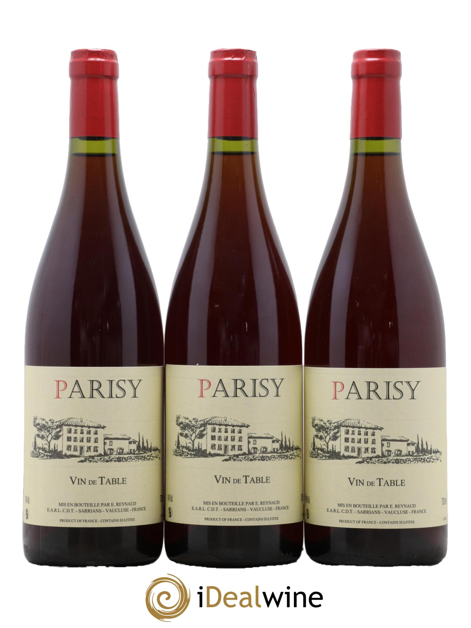 Vin de Table Parisy Emmanuel Reynaud - Posten von 3 Flaschen - 0