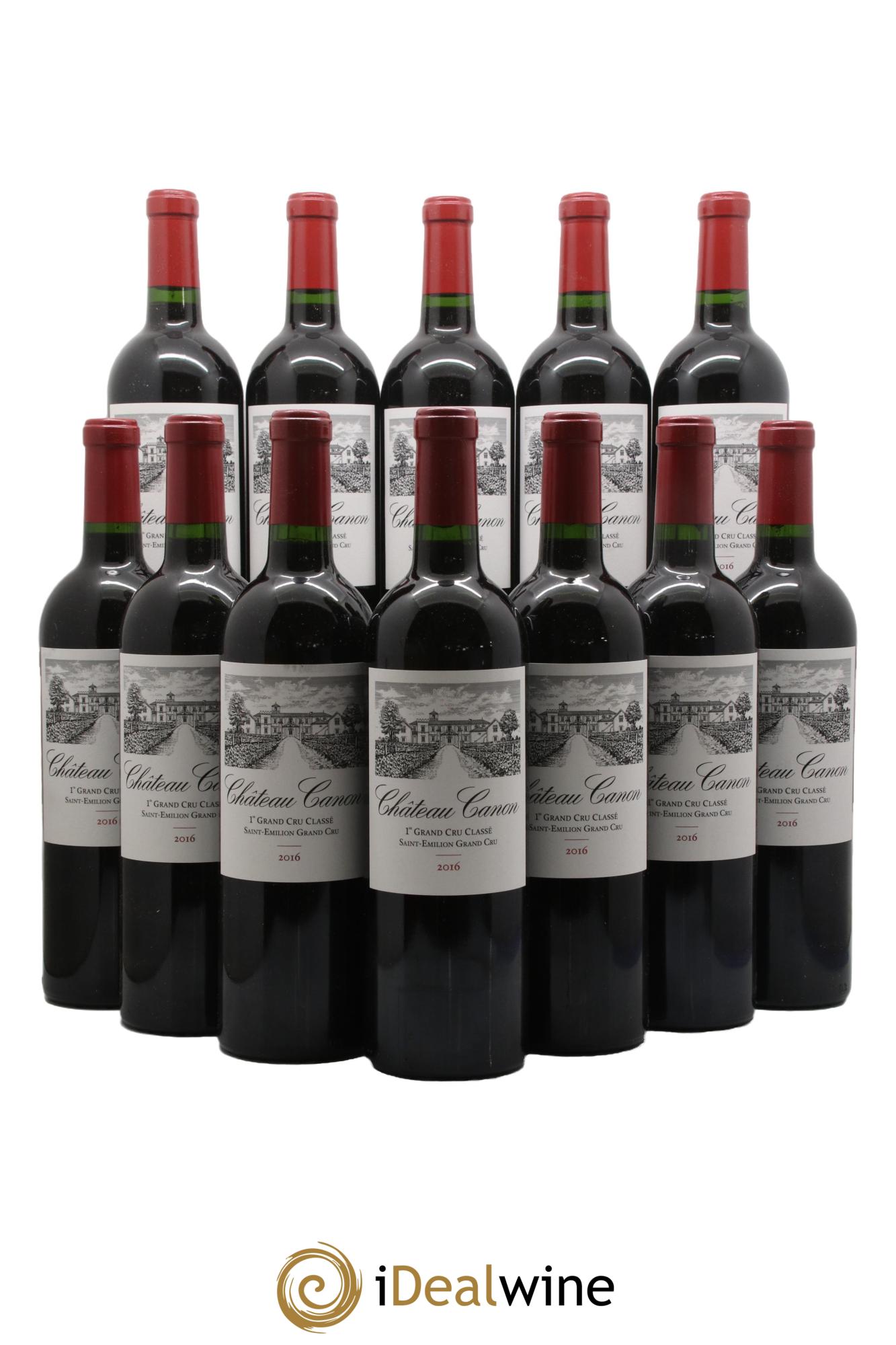 Château Canon 1er Grand Cru Classé B 2016 - Posten von 12 Flaschen - 0