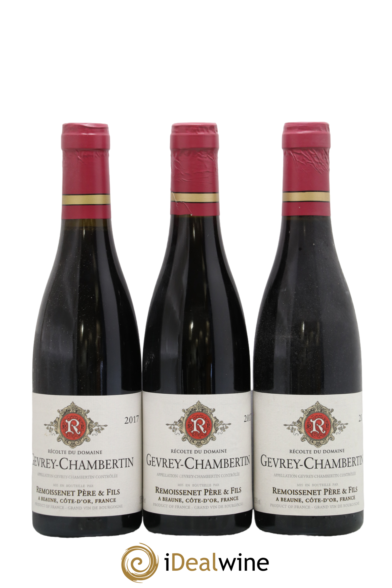 Gevrey-Chambertin Remoissenet Père et Fils 2017 - Lot de 3 demi bouteilles - 0
