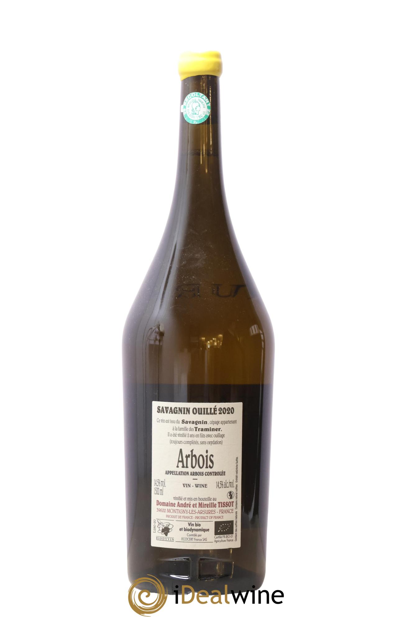 Arbois Savagnin Ouillé Bénédicte et Stéphane Tissot 2020 - Lot of 1 magnum - 1