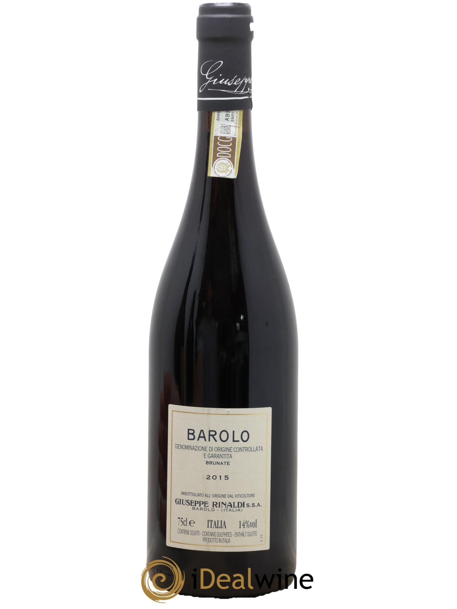 Barolo DOCG Brunate Giuseppe Rinaldi 2015 - Lot of 1 bottle - 1