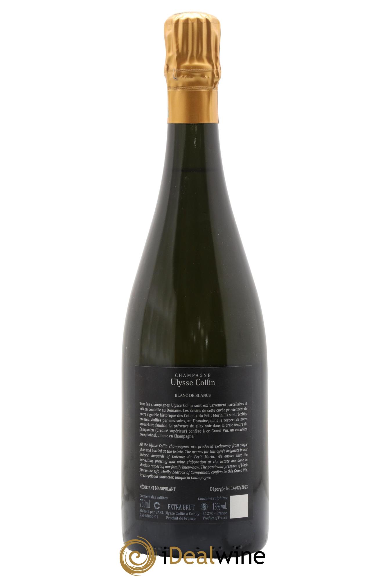 Les Pierrières Blancs de Blancs Extra-Brut Ulysse Collin 2018 - Lot of 1 bottle - 1