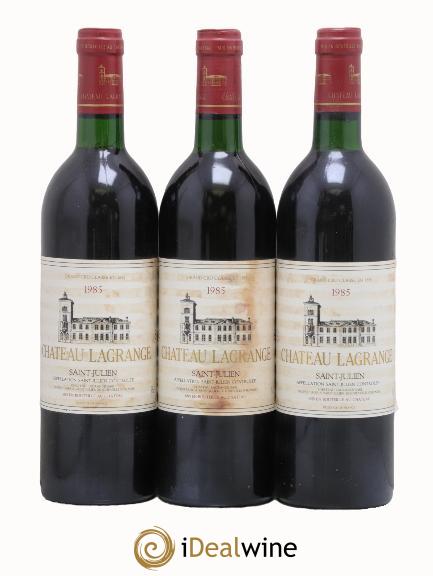 Château Lagrange 3ème Grand Cru Classé 1985 - Lot of 3 bottles - 0