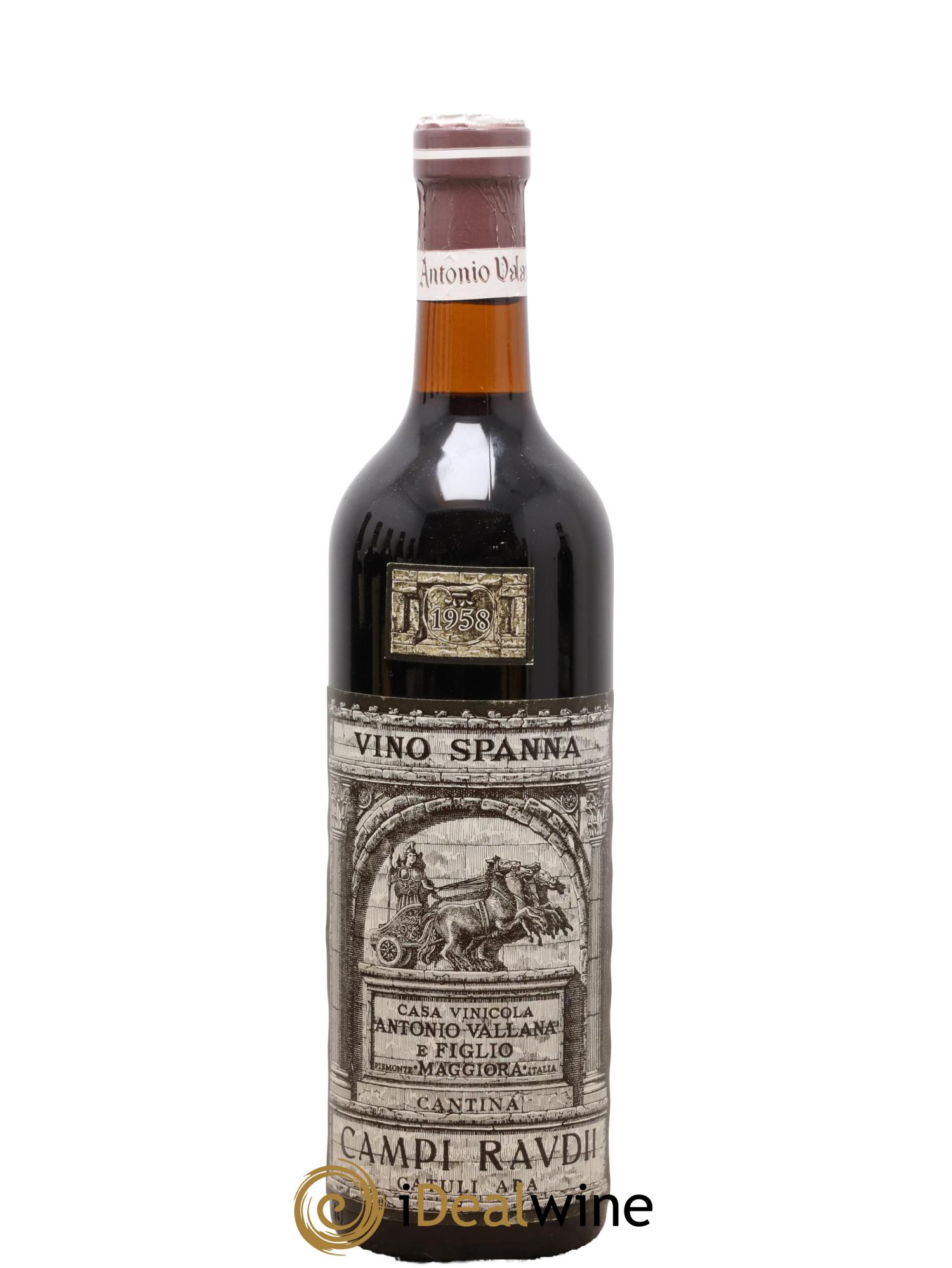 Italie Spanna Campi Raudi Vallana 1958 - Lot de 1 bouteille - 0