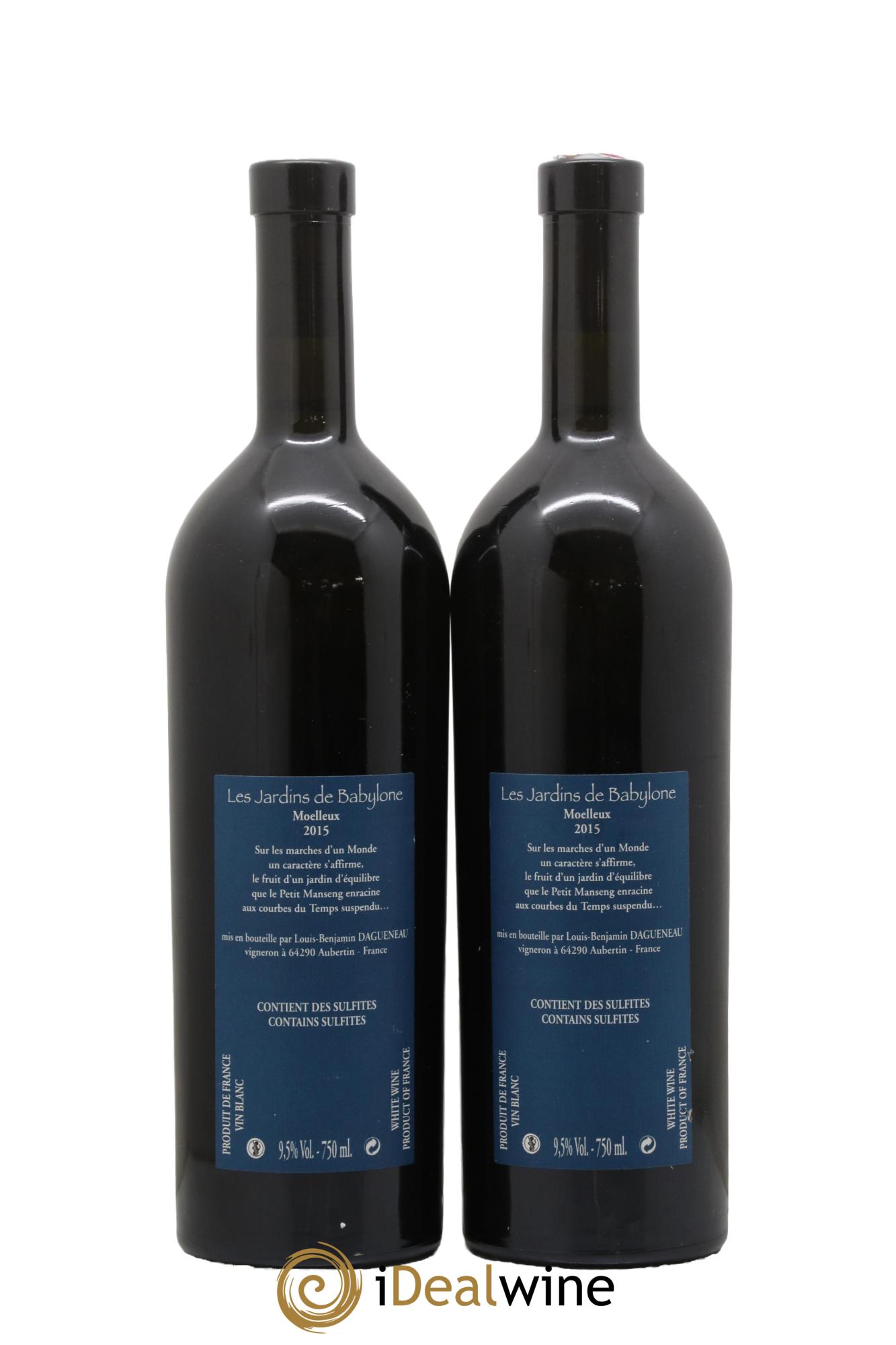 Vin de France (anciennement Jurançon) Jardins de Babylone Didier Dagueneau 2015 - Lotto di 2 bottiglie - 1