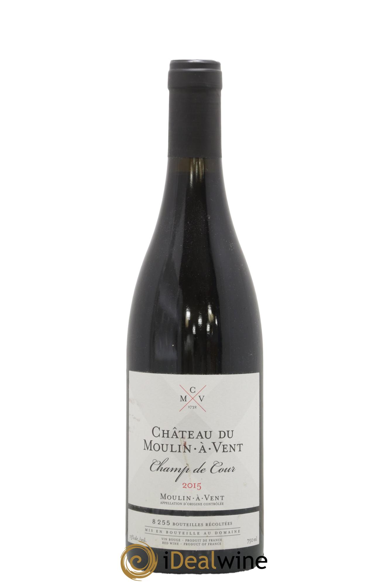 Moulin-à-Vent Champ de Cour Château du Moulin à Vent 2015 - Lot de 1 bouteille - 0