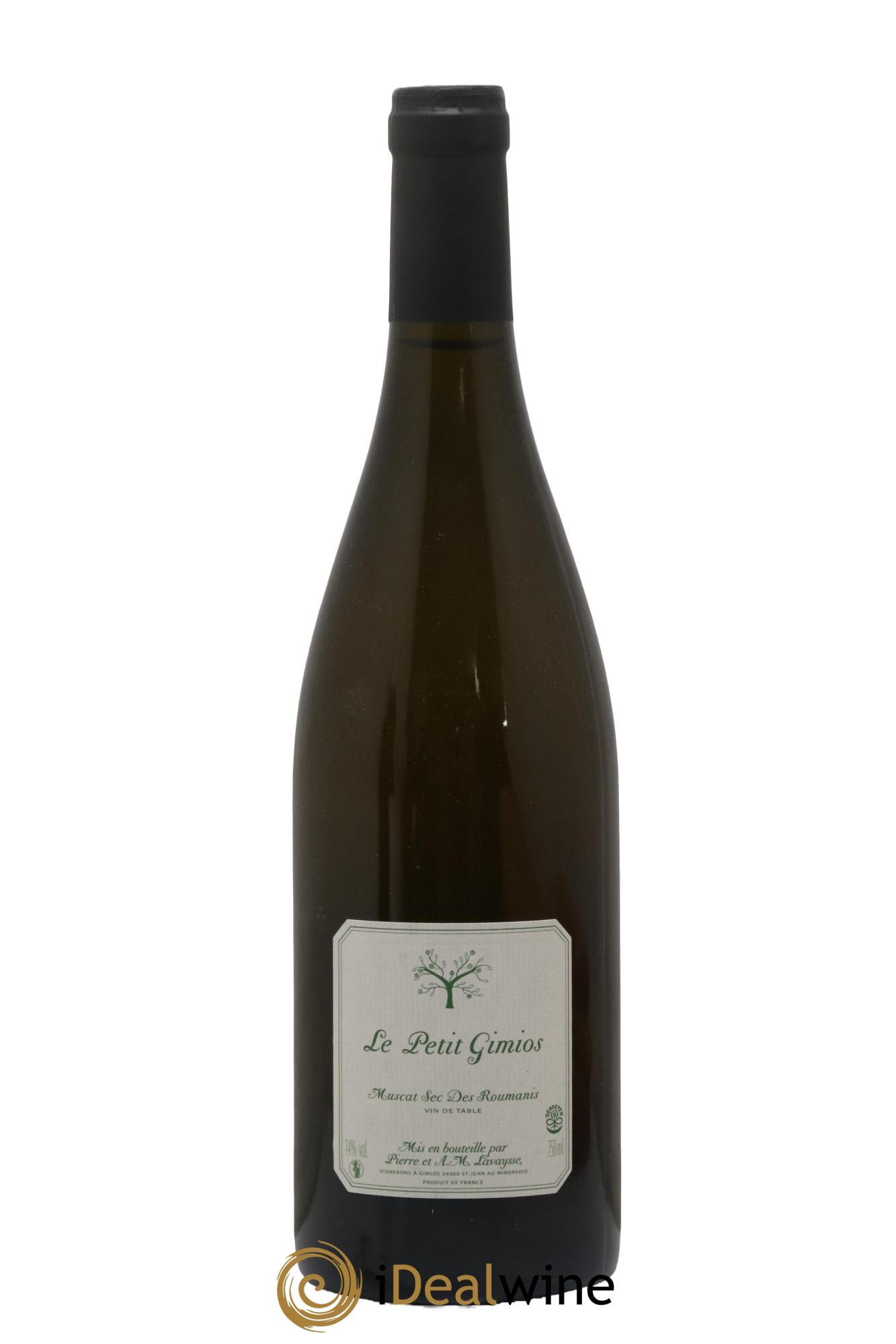 Vin de France Le Petit Gimios Muscat Sec Des Roumanis Pierre Et A.M Lavaysse - Lot de 1 bouteille - 0