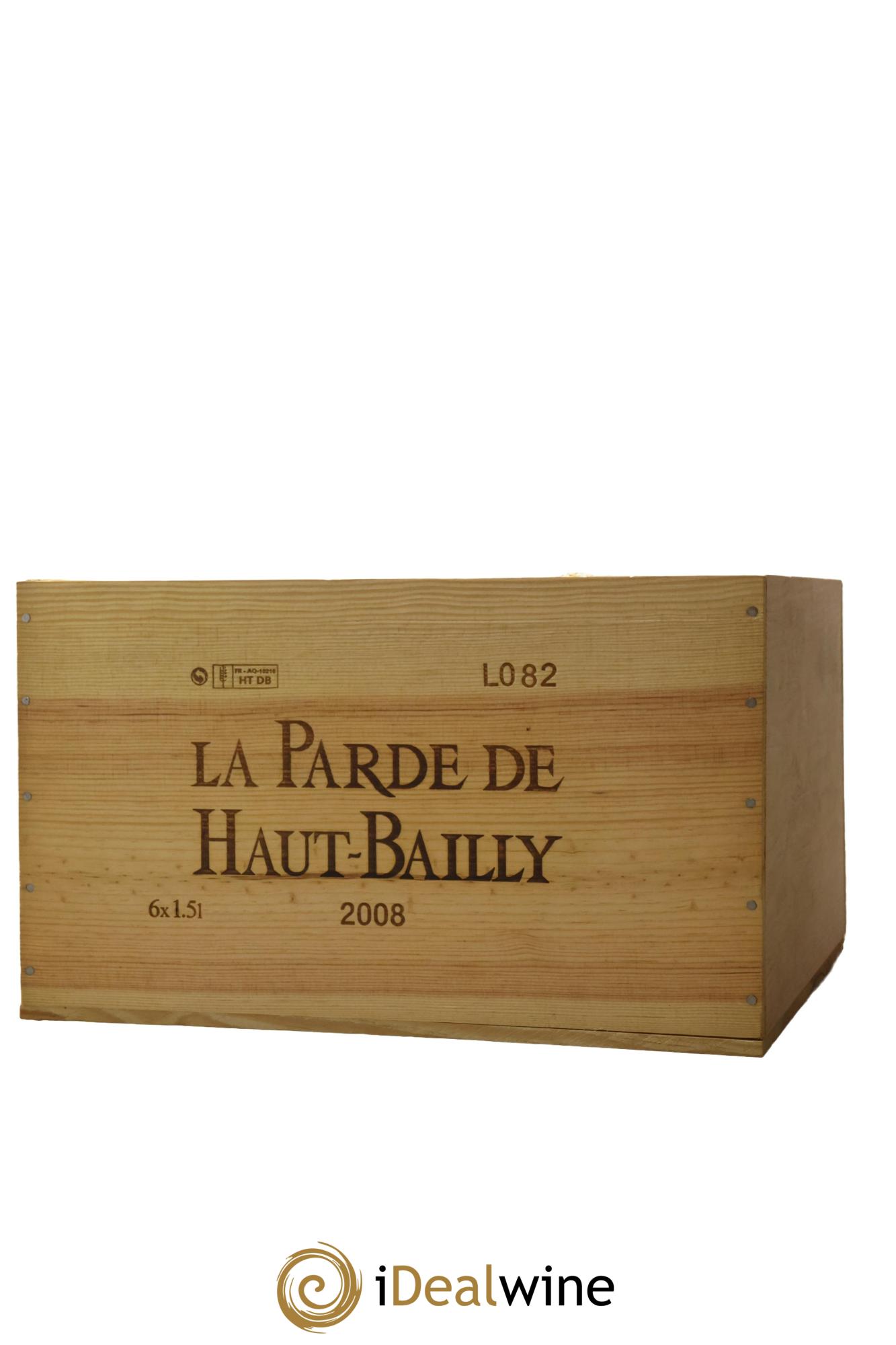 Haut Bailly II (Anciennement La Parde de Haut-Bailly) Second Vin  2008 - Posten von 6 Magnum - 1