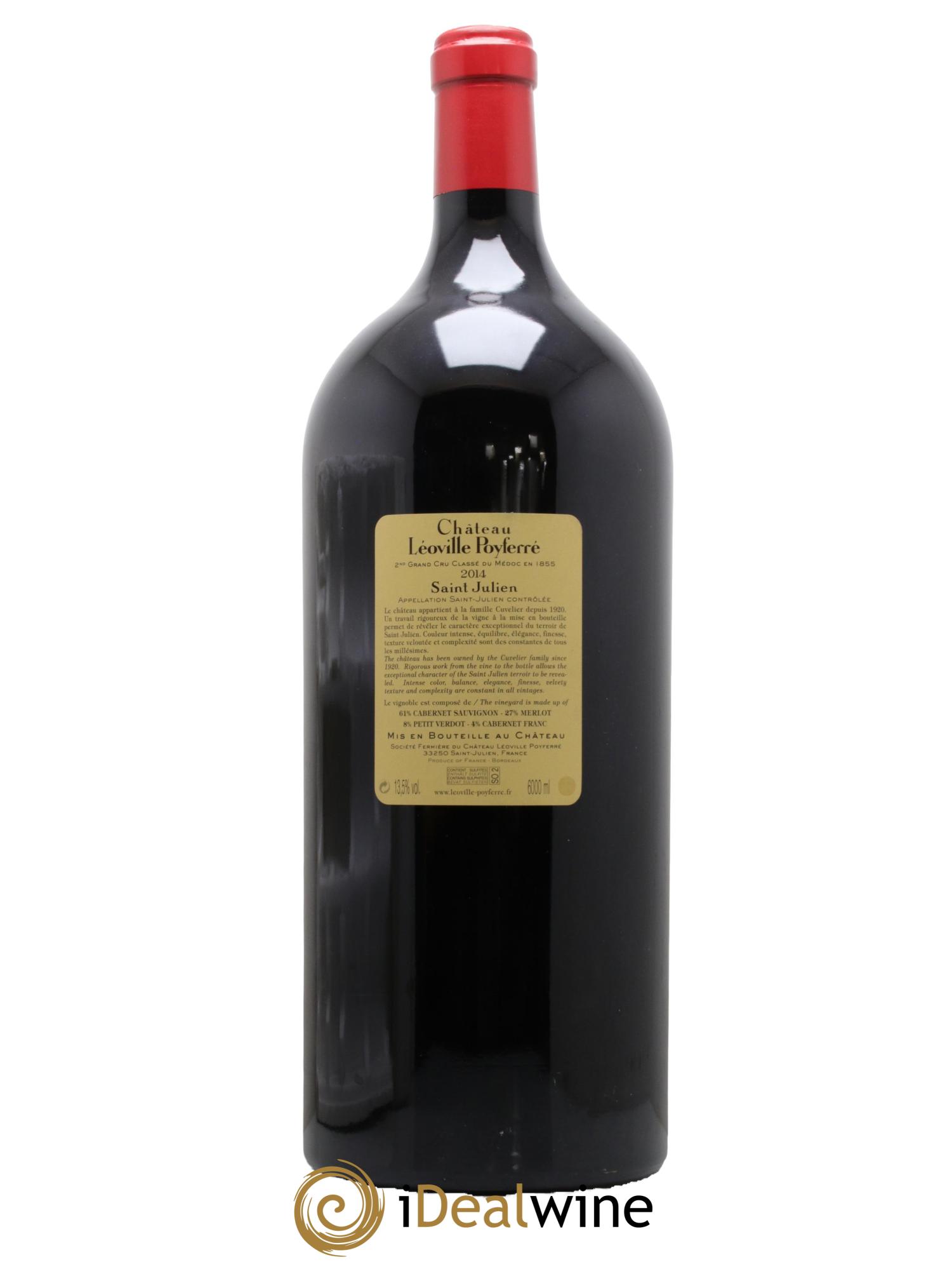 Château Léoville Poyferré 2ème Grand Cru Classé 2014 - Lot de 1 mathusalem - 1