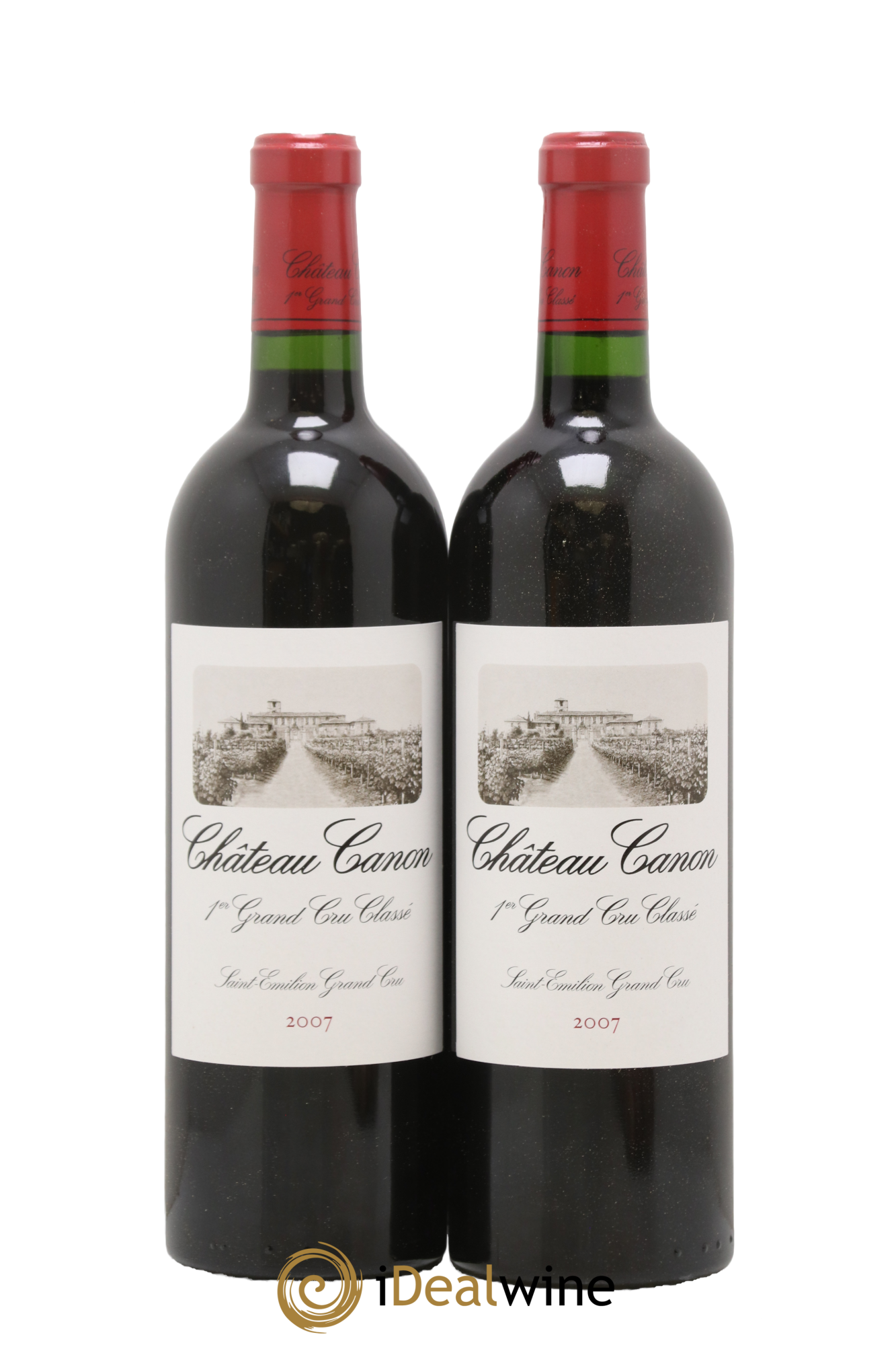 Château Canon 1er Grand Cru Classé B 2007 - Lot of 2 bottles - 0