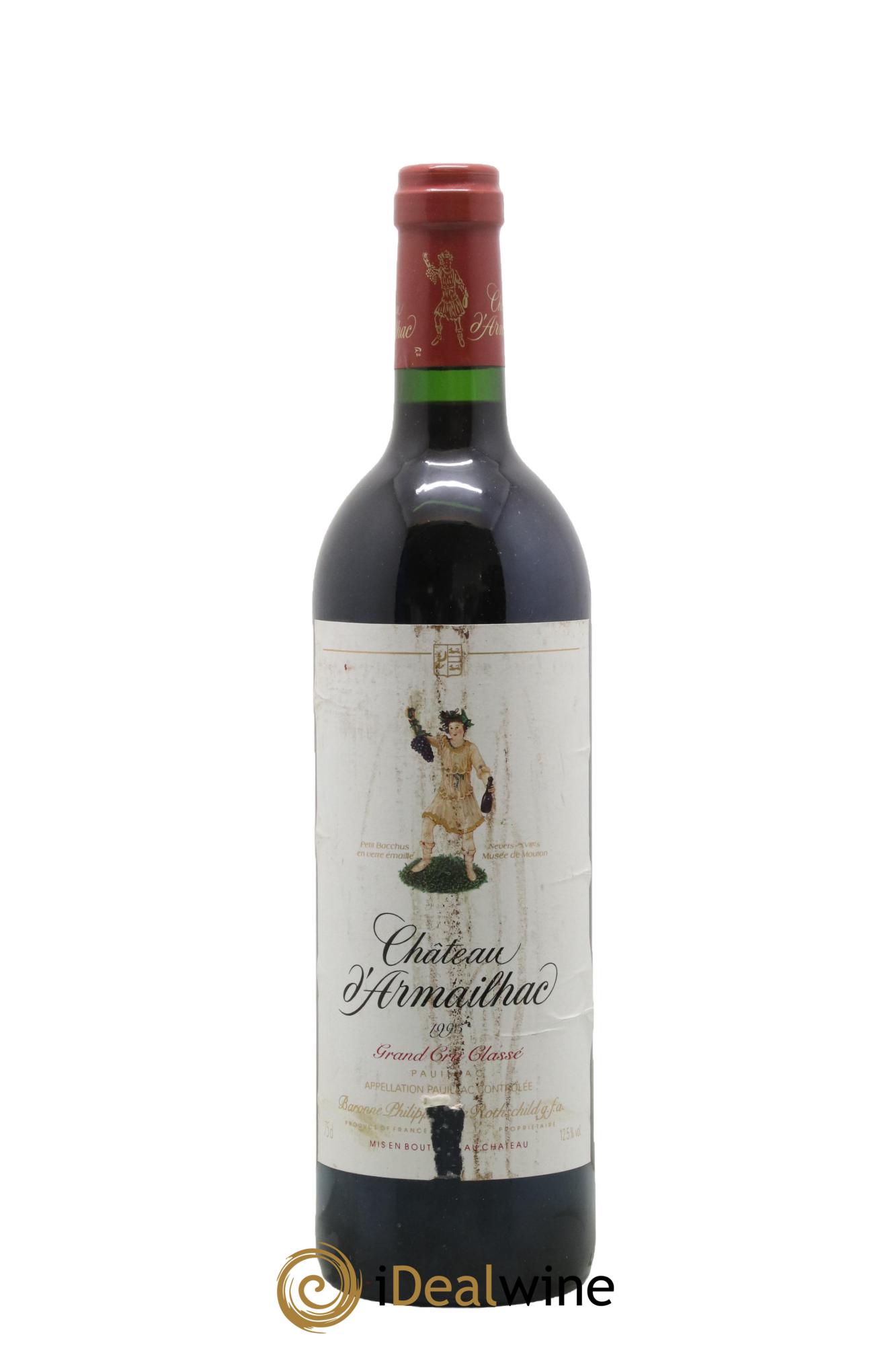 Château d' Armailhac - Mouton Baron(ne) Philippe 5ème Grand Cru Classé 1995 - Lot of 1 bottle - 0