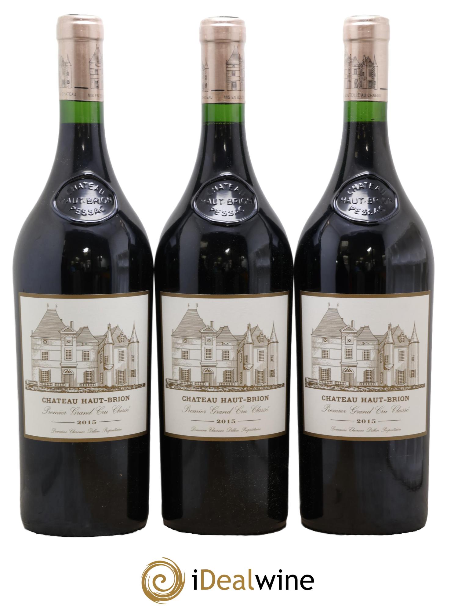 Château Haut Brion 1er Grand Cru Classé 2015 - Lot de 3 magnums - 0