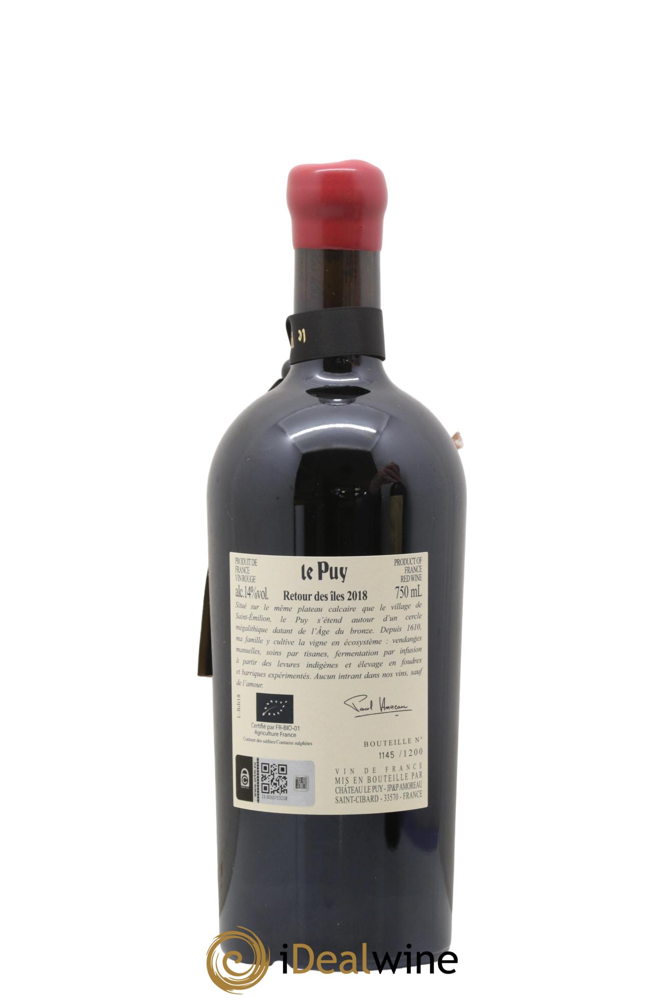 Le Puy - Retour des Iles 2018 - Posten von 1 Flasche - 1
