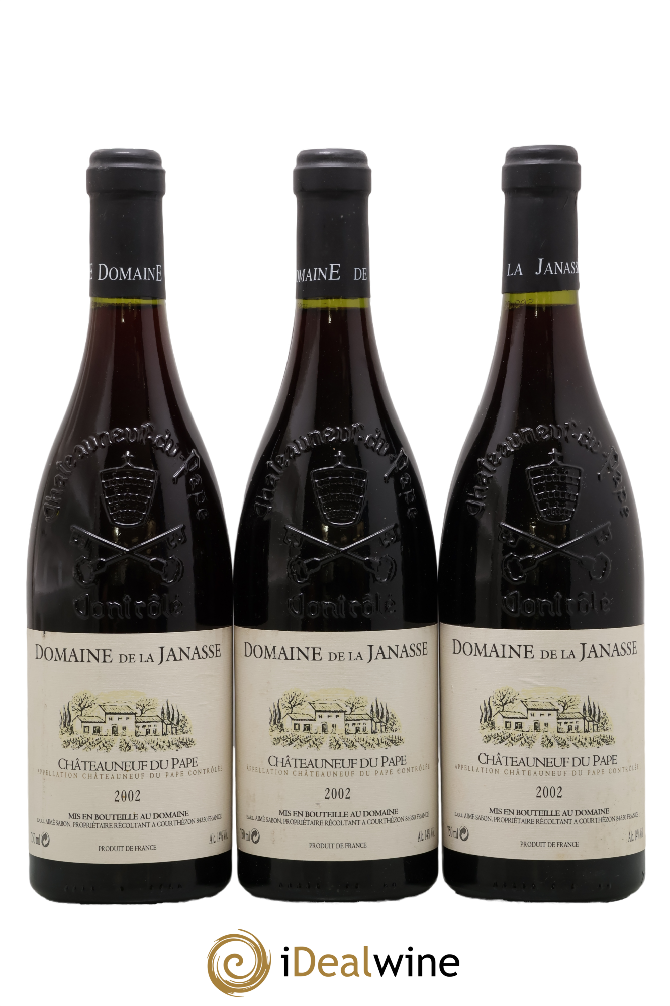 Châteauneuf-du-Pape La Janasse (Domaine de) 2002 - Lot de 3 bouteilles - 0