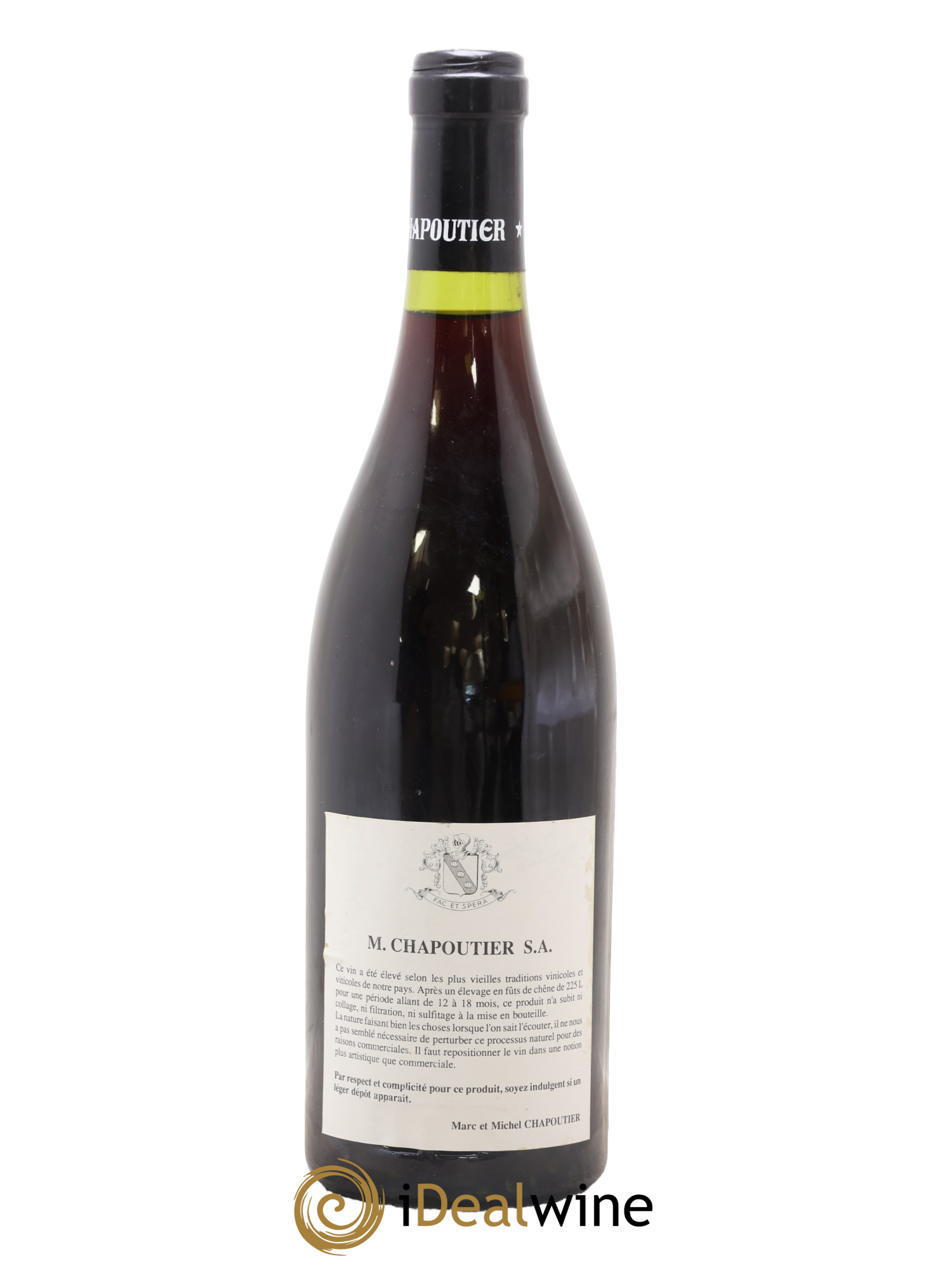 Châteauneuf-du-Pape Barbe Rac Chapoutier 1989 - Lot de 1 bouteille - 1