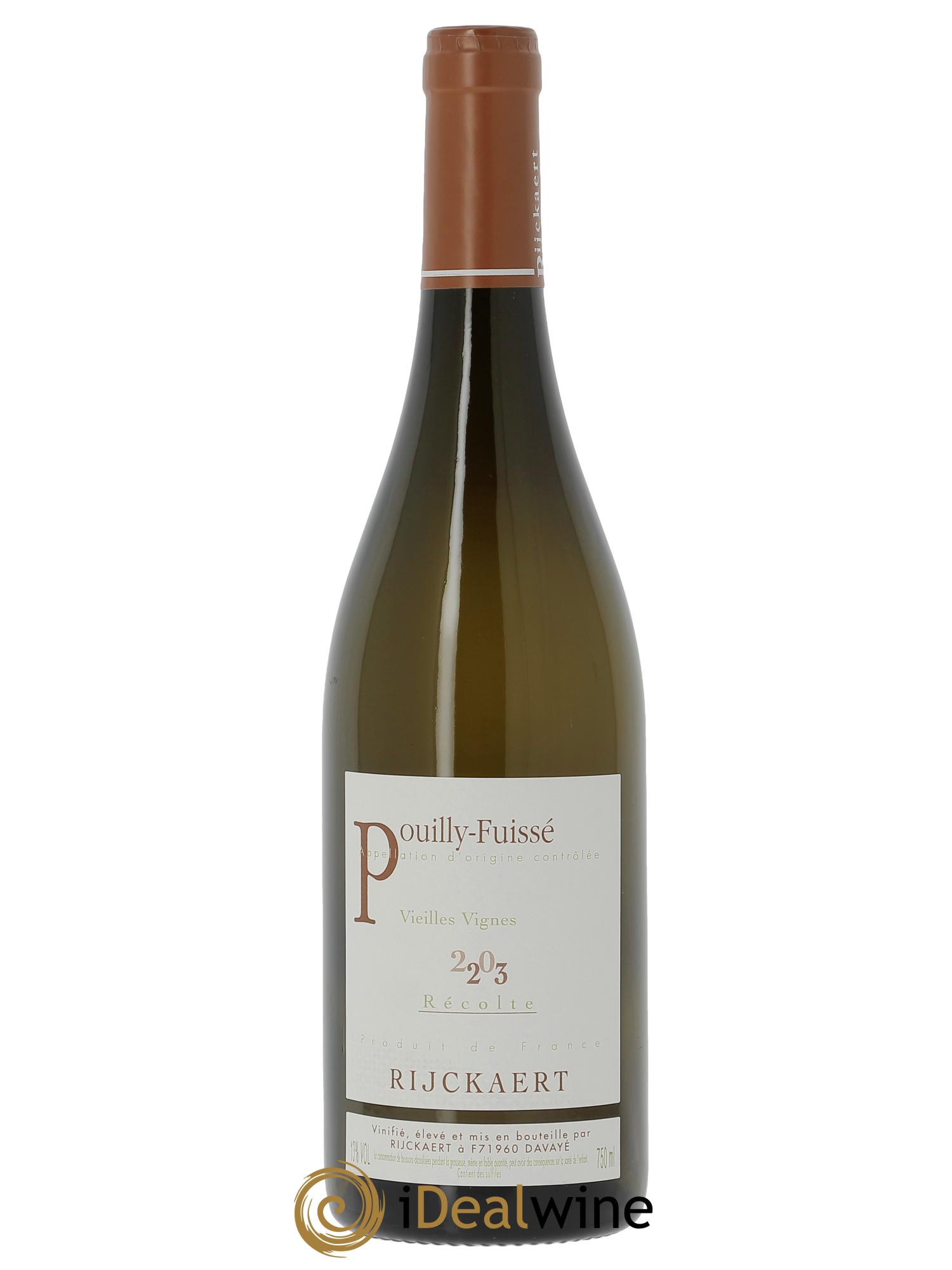 Pouilly-Fuissé Vieilles Vignes Rijckaert 2023 - Lot of 1 bottle - 0