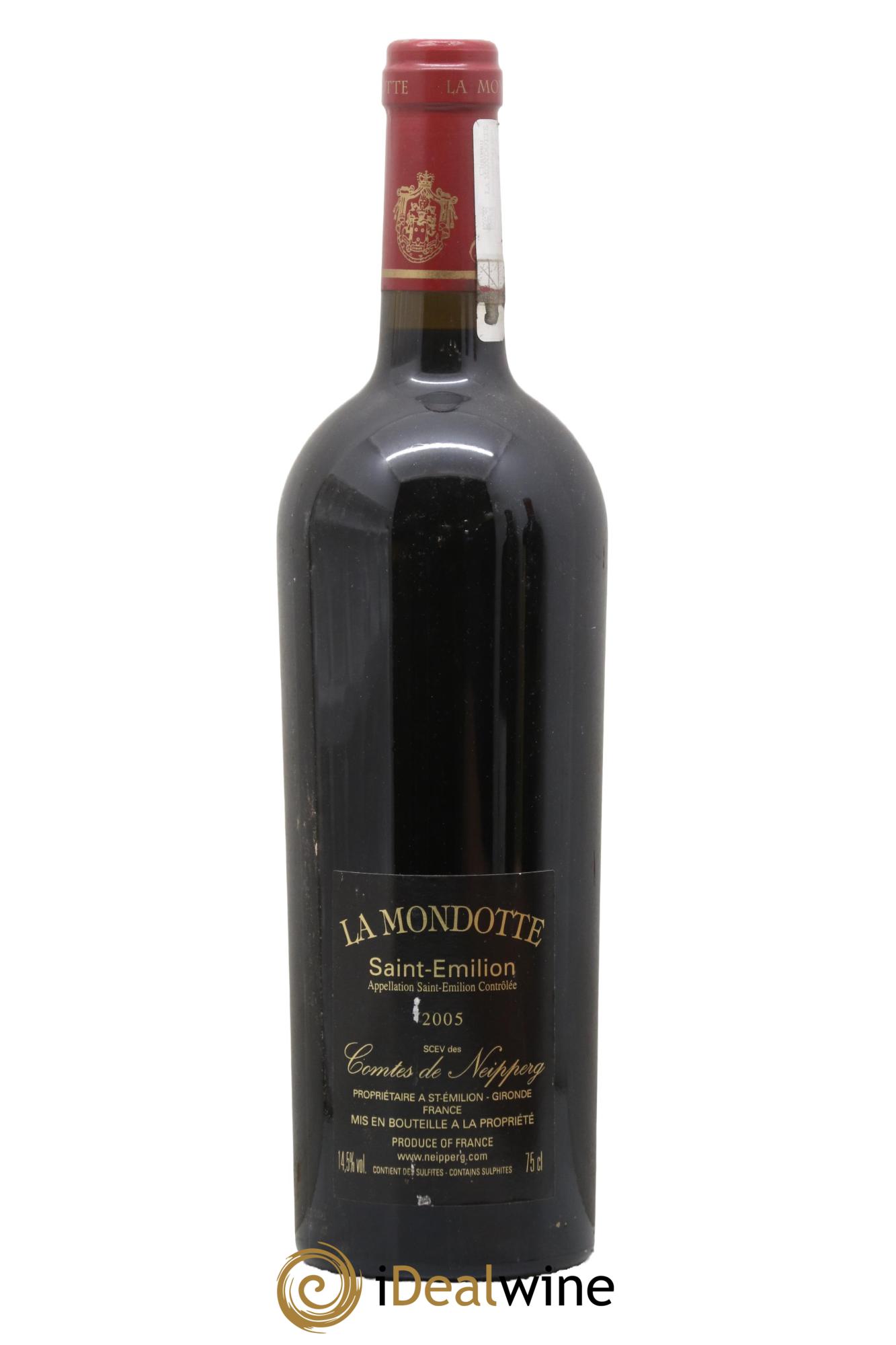 La Mondotte 1er Grand Cru Classé B depuis 2012 2005 - Lot de 1 bouteille - 1