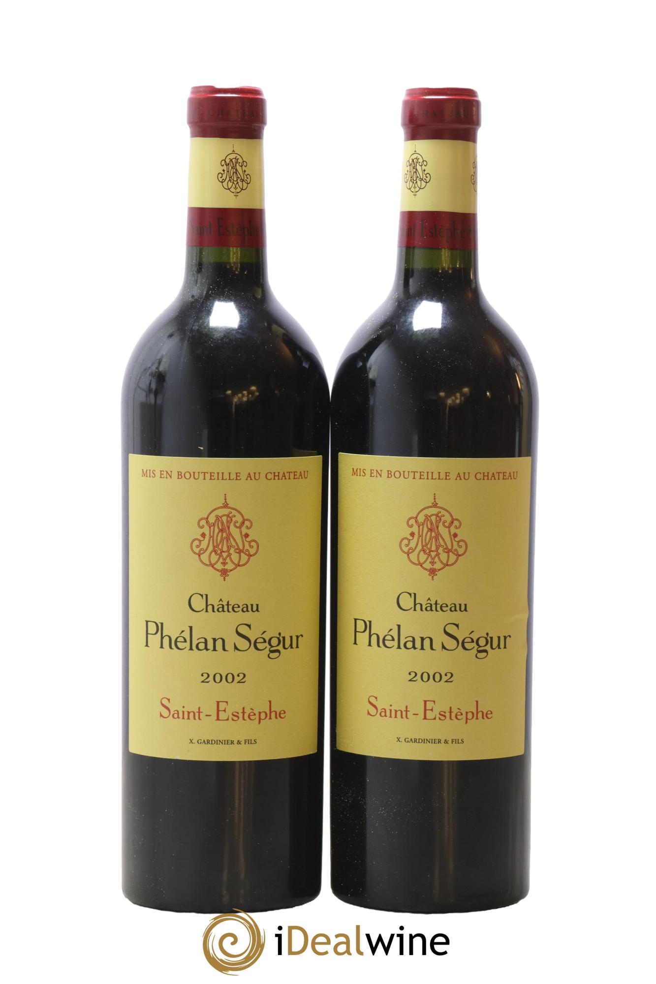 Château Phélan Ségur 2002 - Lot de 2 bouteilles - 0