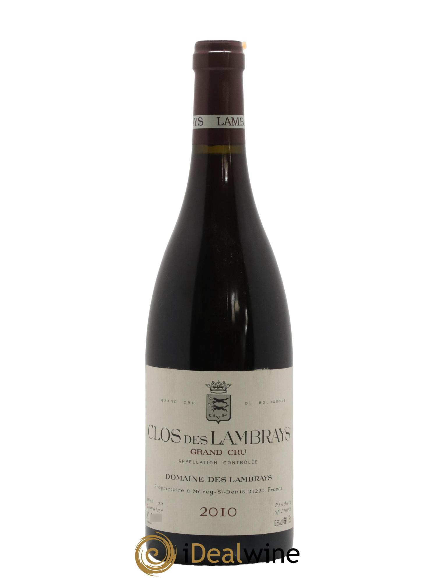 Clos des Lambrays Grand Cru Domaine des Lambrays 2010 - Lot de 1 bouteille - 0