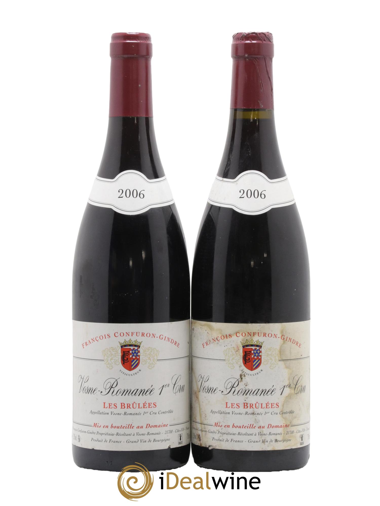 Vosne-Romanée 1er Cru Les Brûlées François Confuron-Gindre 2006 - Lot de 2 bouteilles - 0