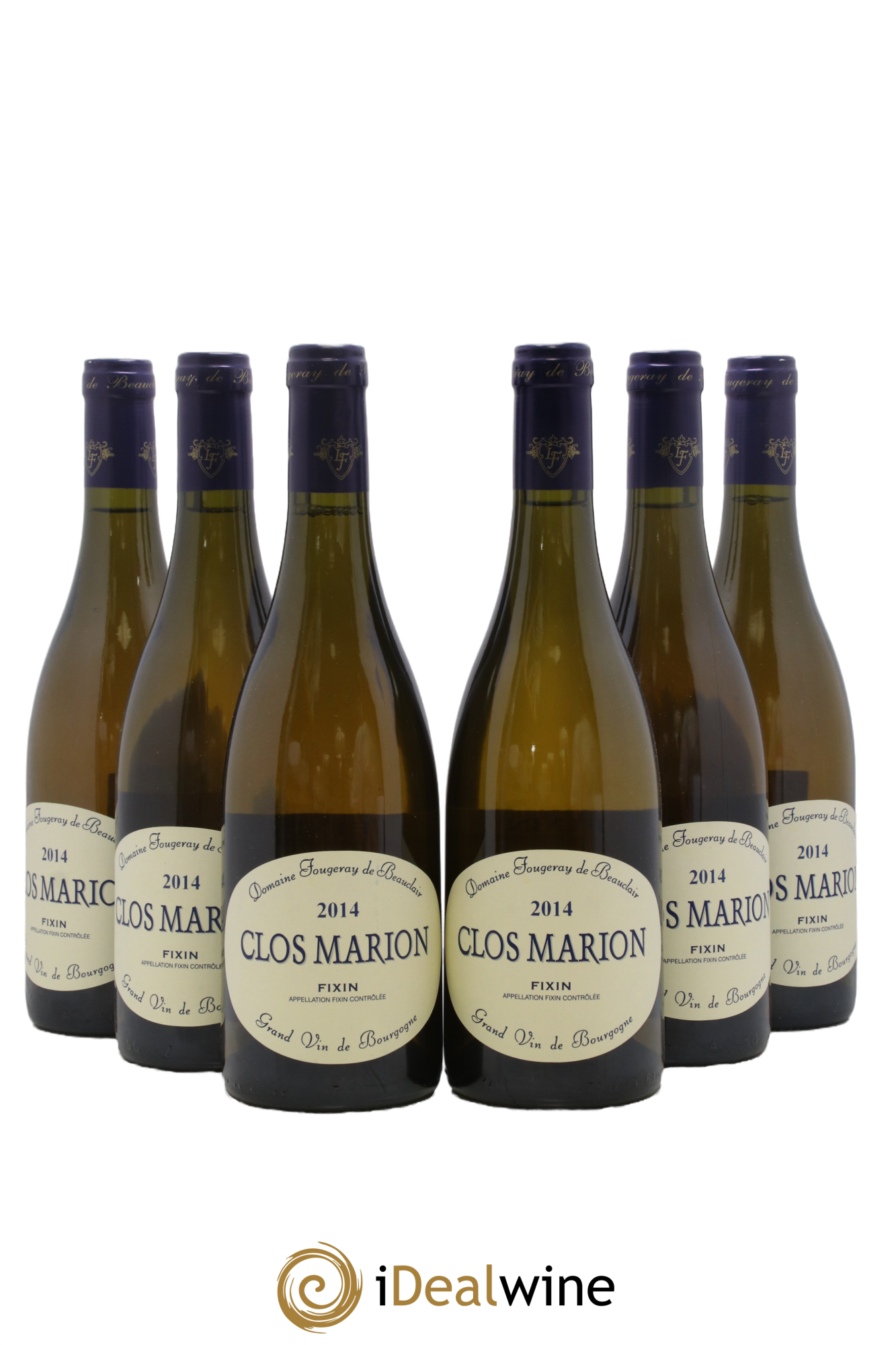 Fixin Clos Marion Fougeray de Beauclair 2014 - Lotto di 6 bottiglie - 0