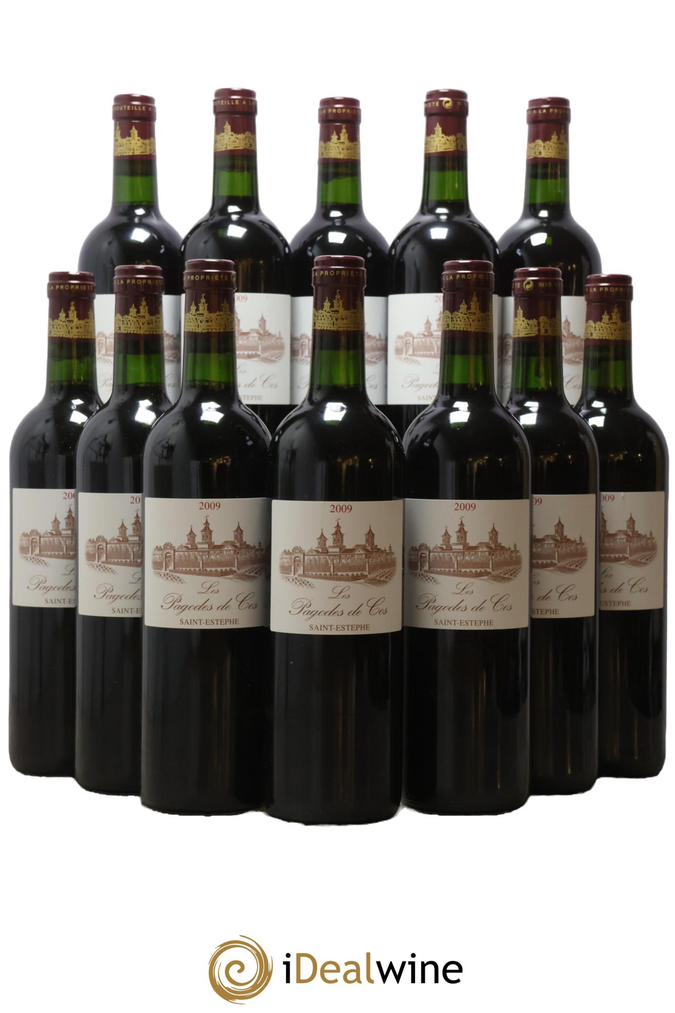 Les Pagodes de Cos Second Vin 2009 - Posten von 12 Flaschen - 0