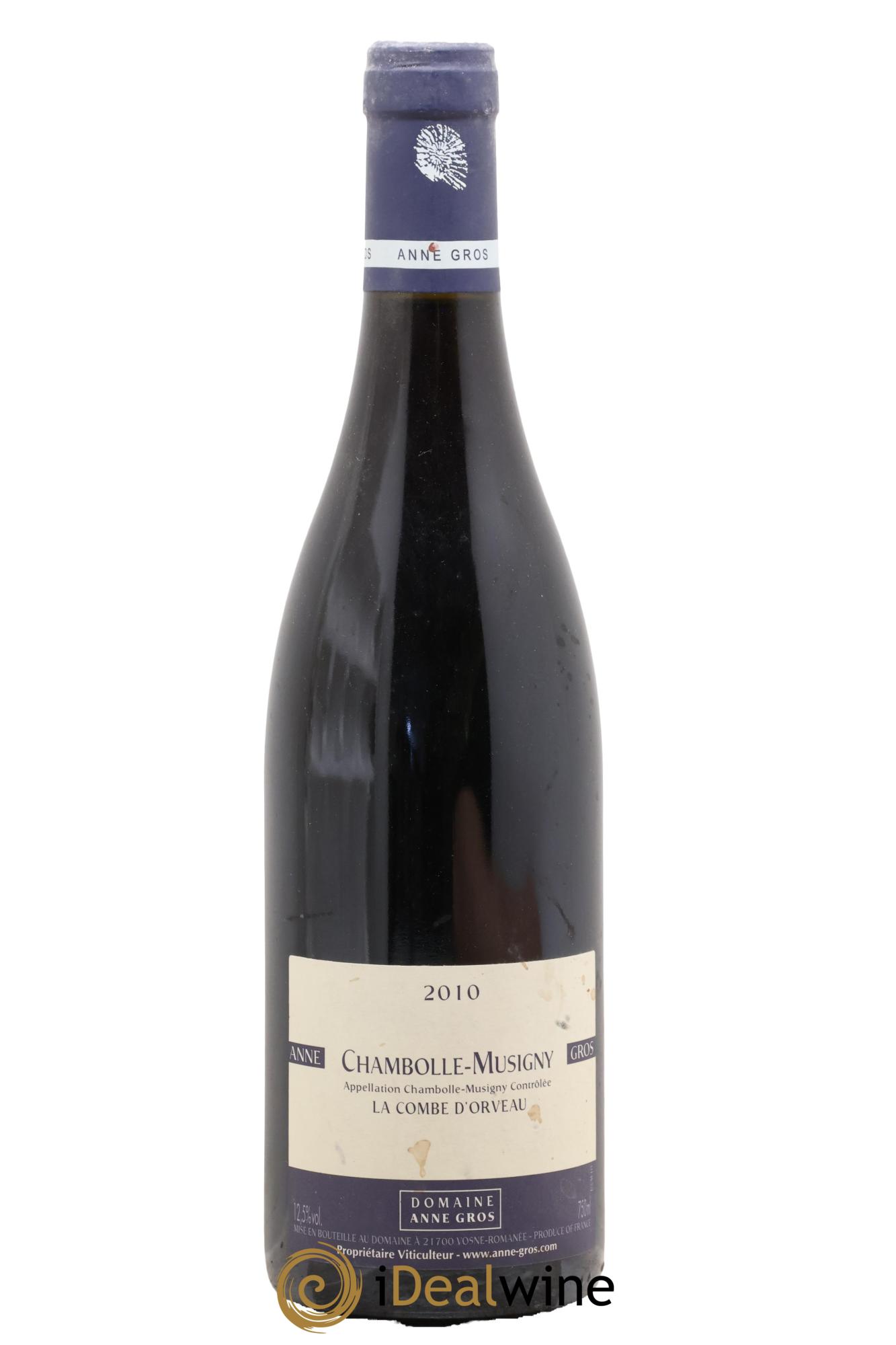 Chambolle-Musigny La Combe d'Orveau Anne Gros 2010 - Lot de 1 bouteille - 0