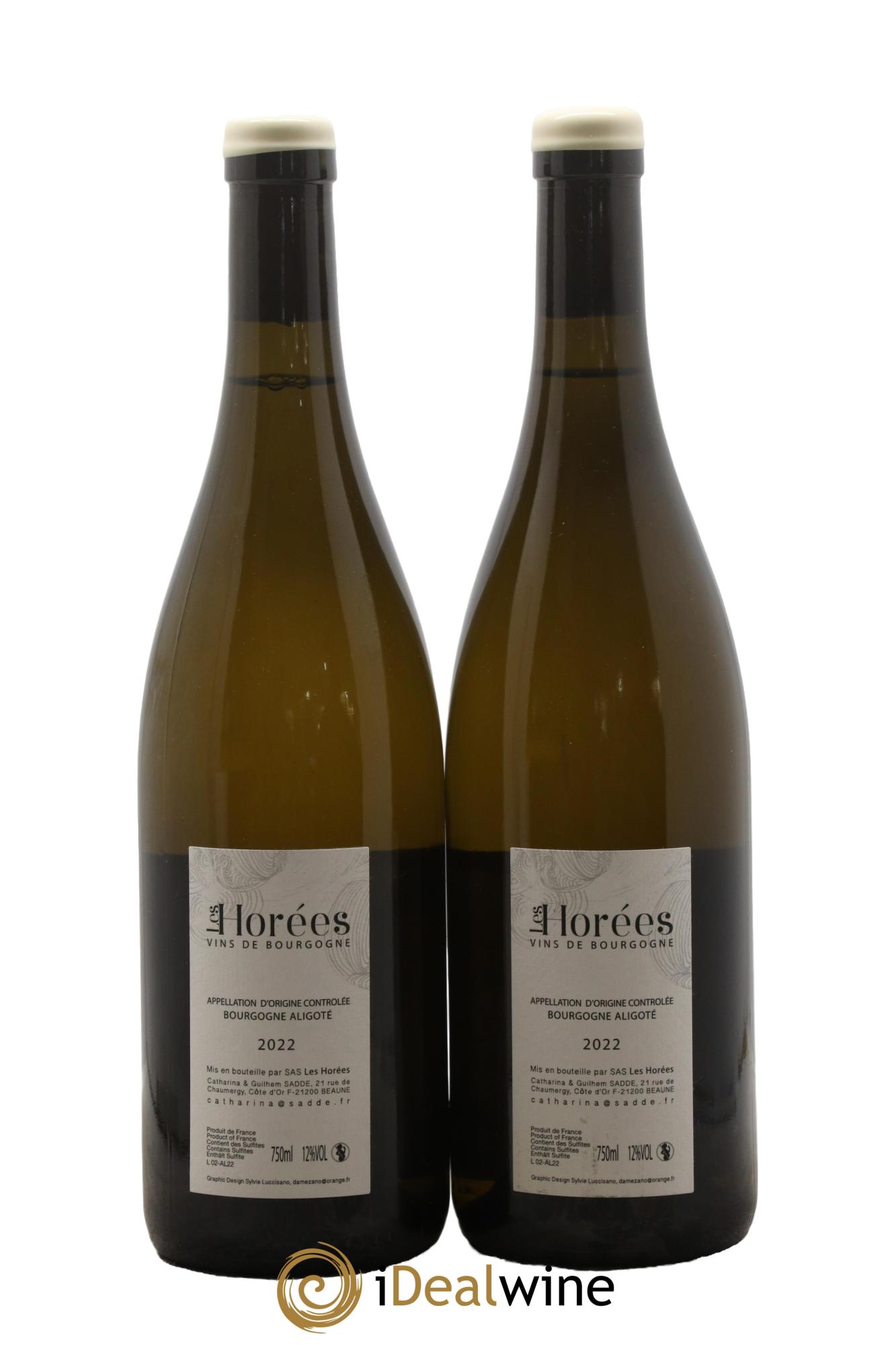 Bourgogne Aligoté En Coulezain Les Horées 2022 - Lot de 2 bouteilles - 1