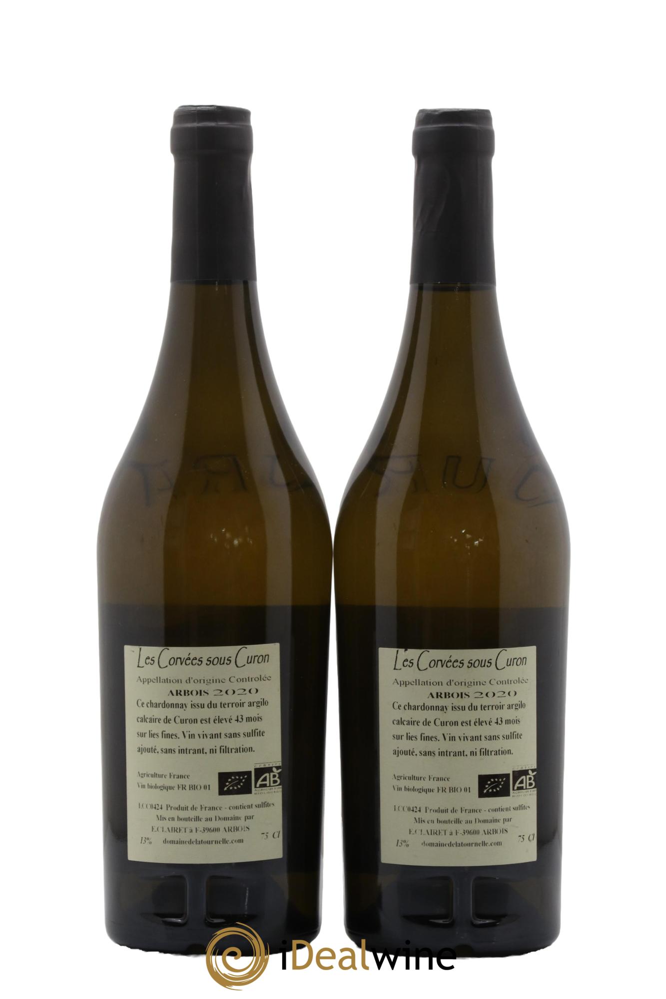 Arbois Les Corvées sous Curon Domaine de la Tournelle 2020 - Lot de 2 bouteilles - 1