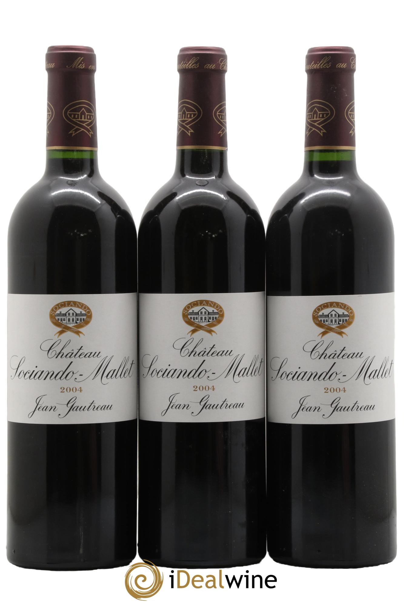 Château Sociando Mallet 2004 - Lot de 6 bouteilles - 2