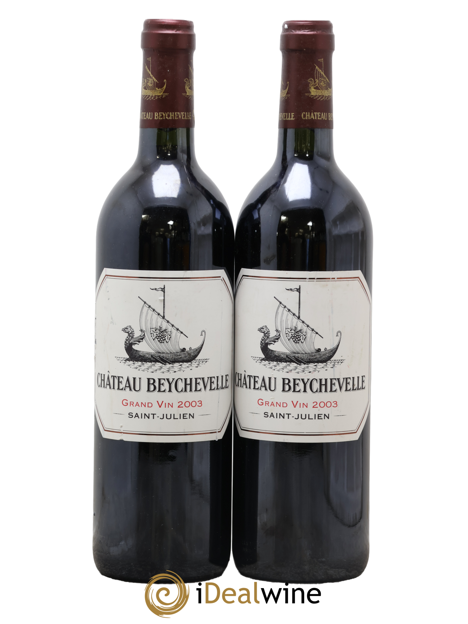 Château Beychevelle 4ème Grand Cru Classé 2003 - Lot of 2 bottles - 0