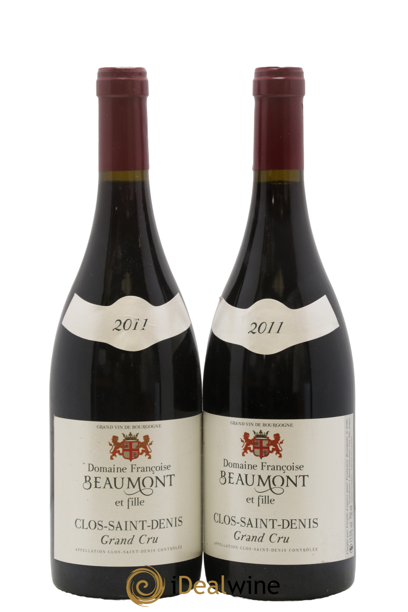Clos Saint-Denis Grand Cru Domaine Françoise Beaumont et fille 2011 - Lot de 2 bouteilles - 0