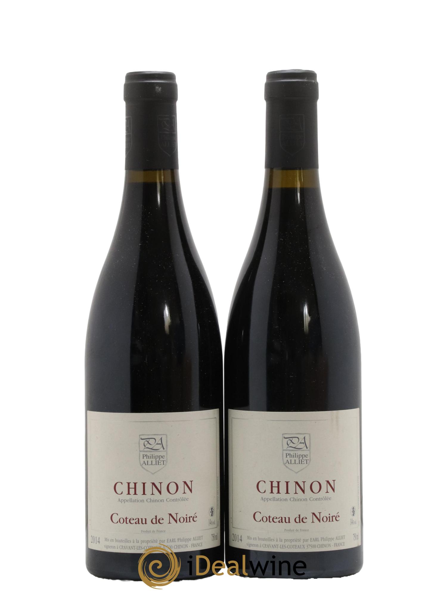 Chinon Coteau de Noiré Philippe Alliet 2014 - Lot de 2 bouteilles - 0