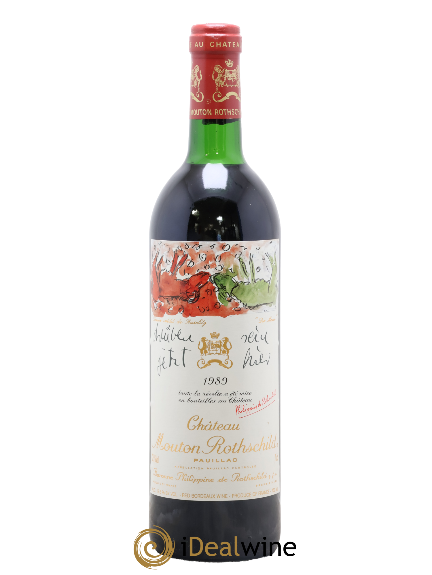 Château Mouton Rothschild 1er Grand Cru Classé 1989 - Posten von 1 Flasche - 0