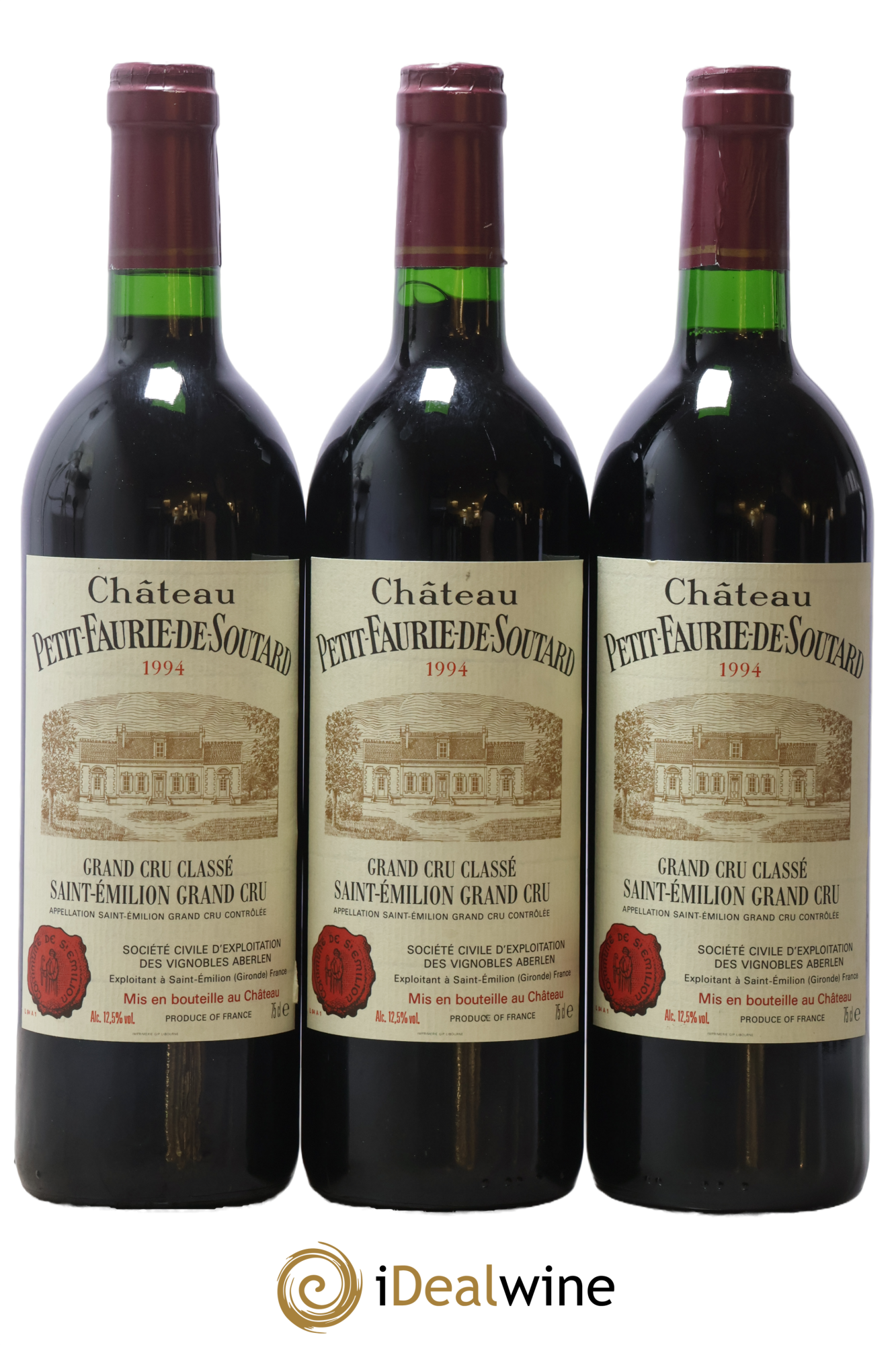 Château Petit Faurie de Soutard Grand Cru Classé 1994 - Posten von 3 Flaschen - 0